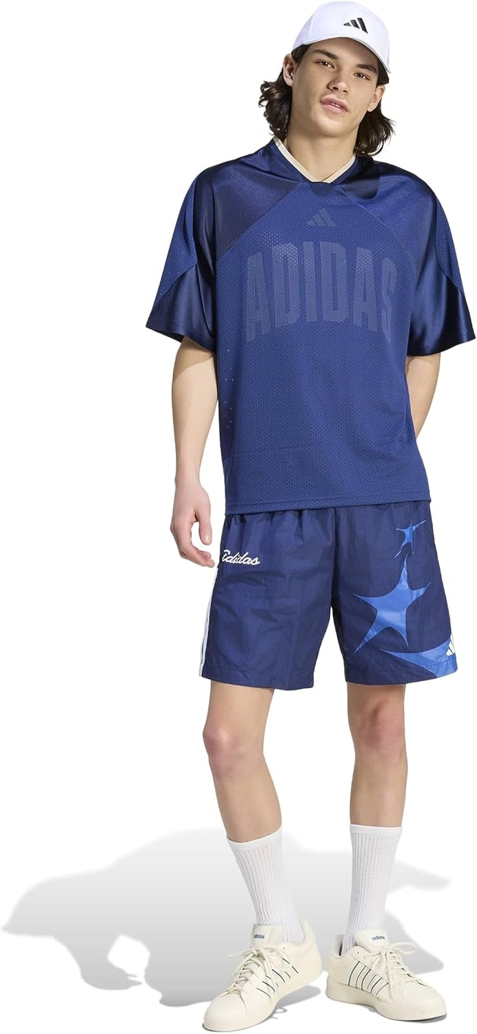 image:imageadidas Mens Stadium Graphic Mesh TShirtDark Blue