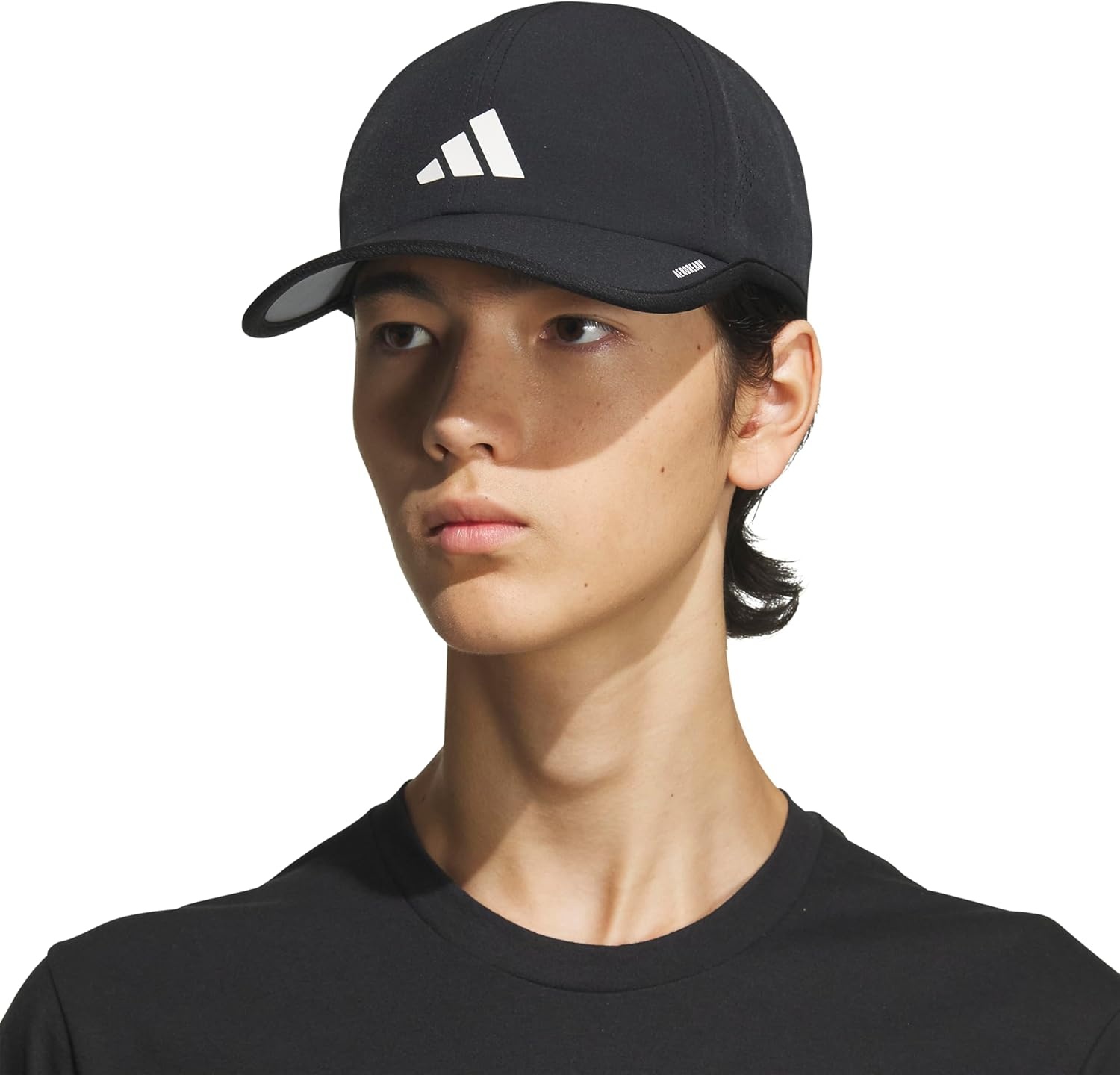image:imageadidas Mens Superlite Hat Lightweight MoistureWicking Cap for Workout and TrainingBlackWhite3