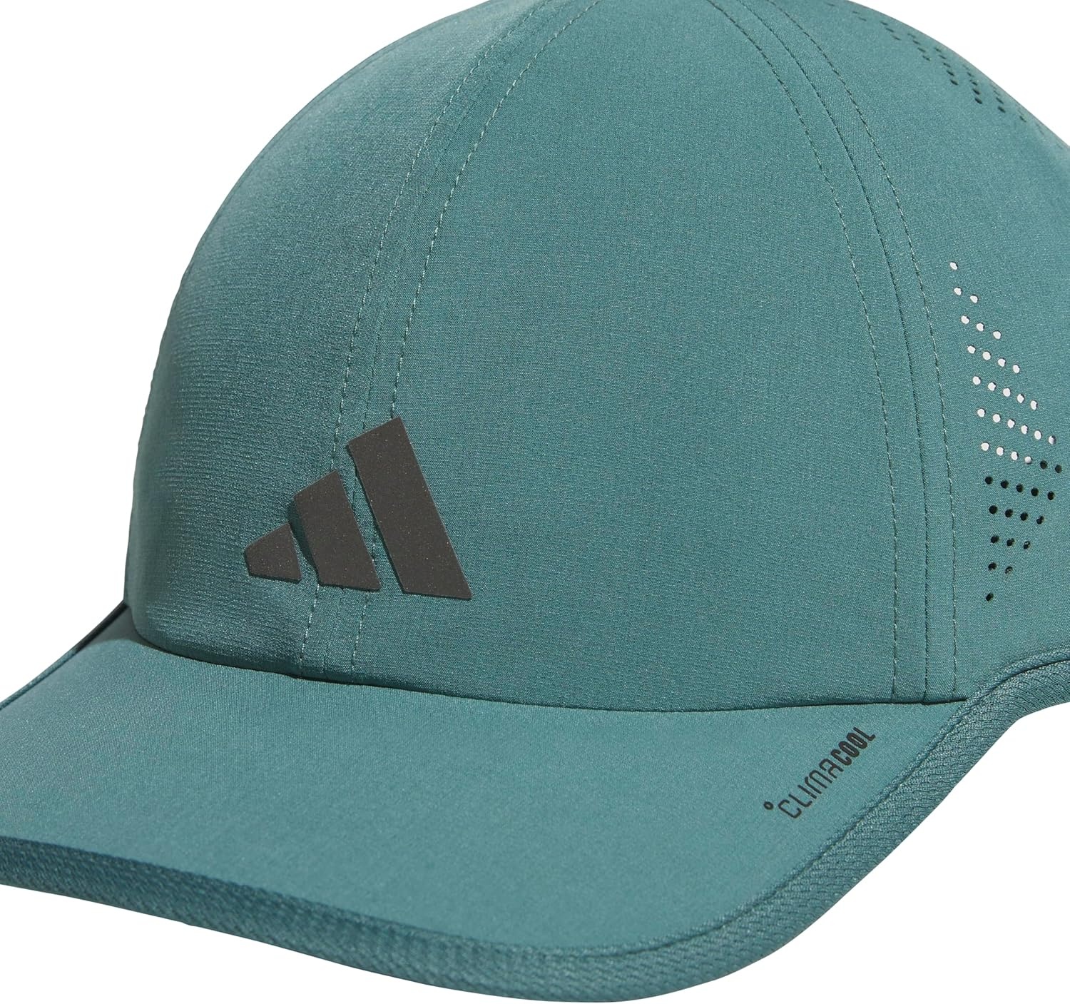 image:imageadidas Mens Superlite Hat Lightweight MoistureWicking Cap for Workout and TrainingPreloved Teal GreenBlack3