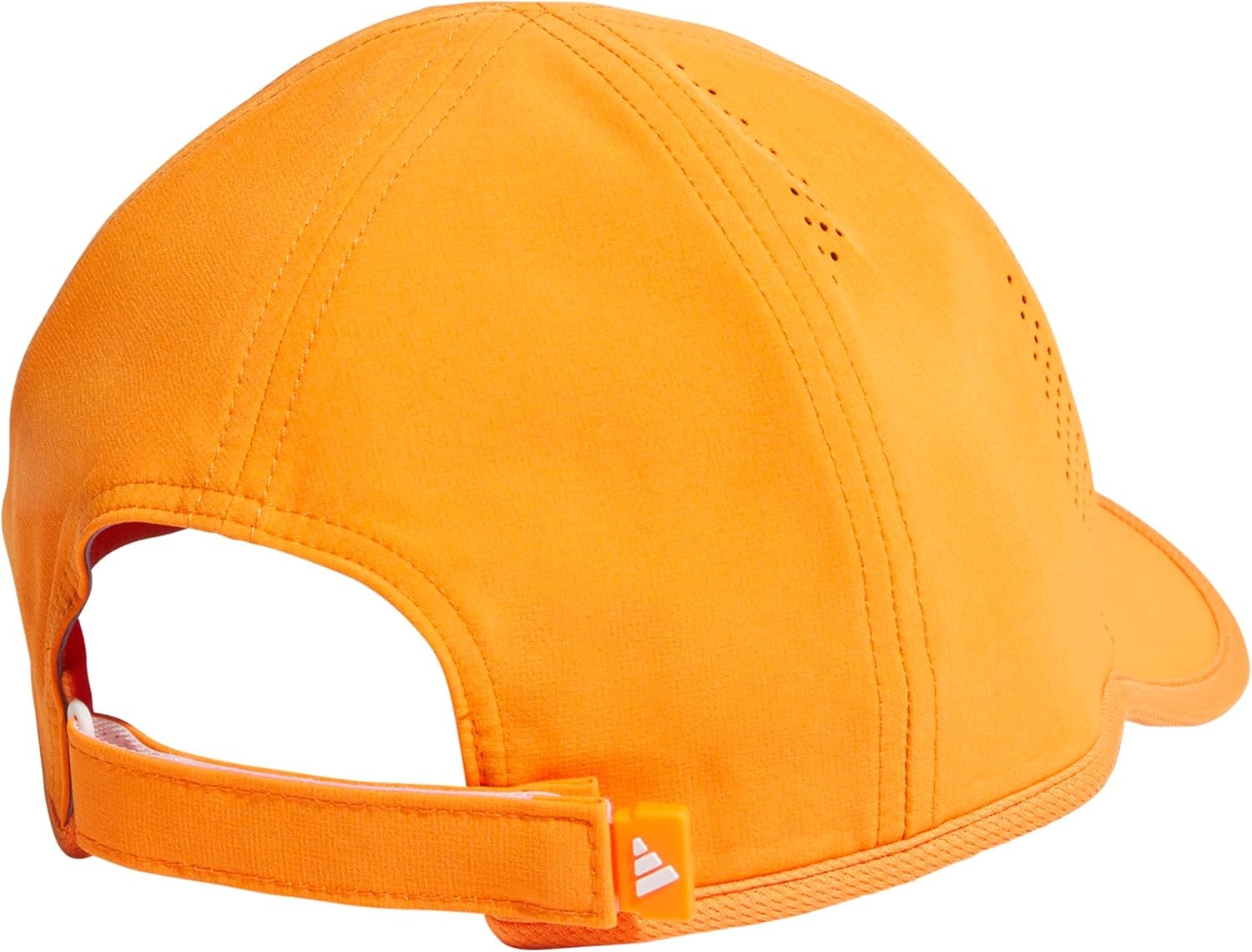 image:imageadidas Mens Superlite Hat Lightweight MoistureWicking Cap for Workout and TrainingPure OrangeSilver MetallicWhite3