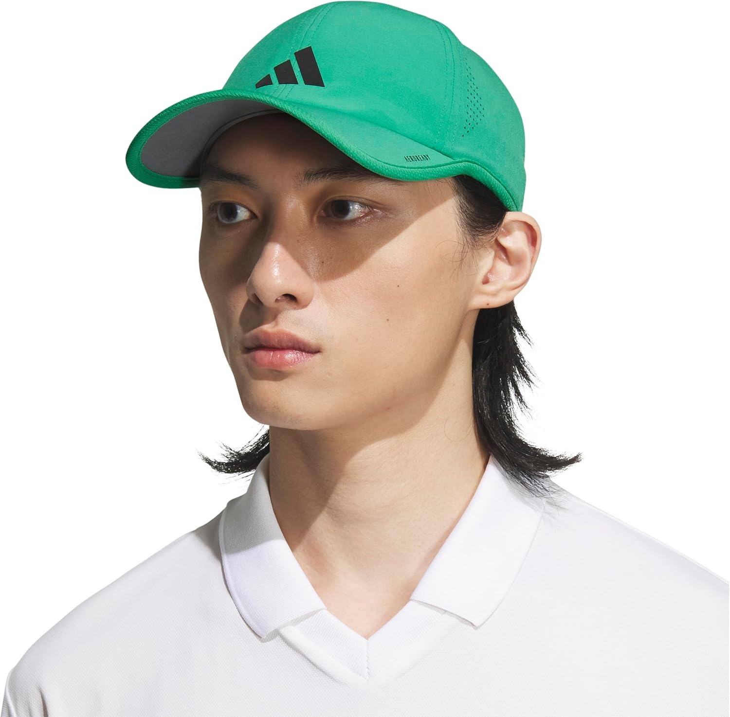 image:imageadidas Mens Superlite Hat Lightweight MoistureWicking Cap for Workout and TrainingSemi Court GreenBlack3