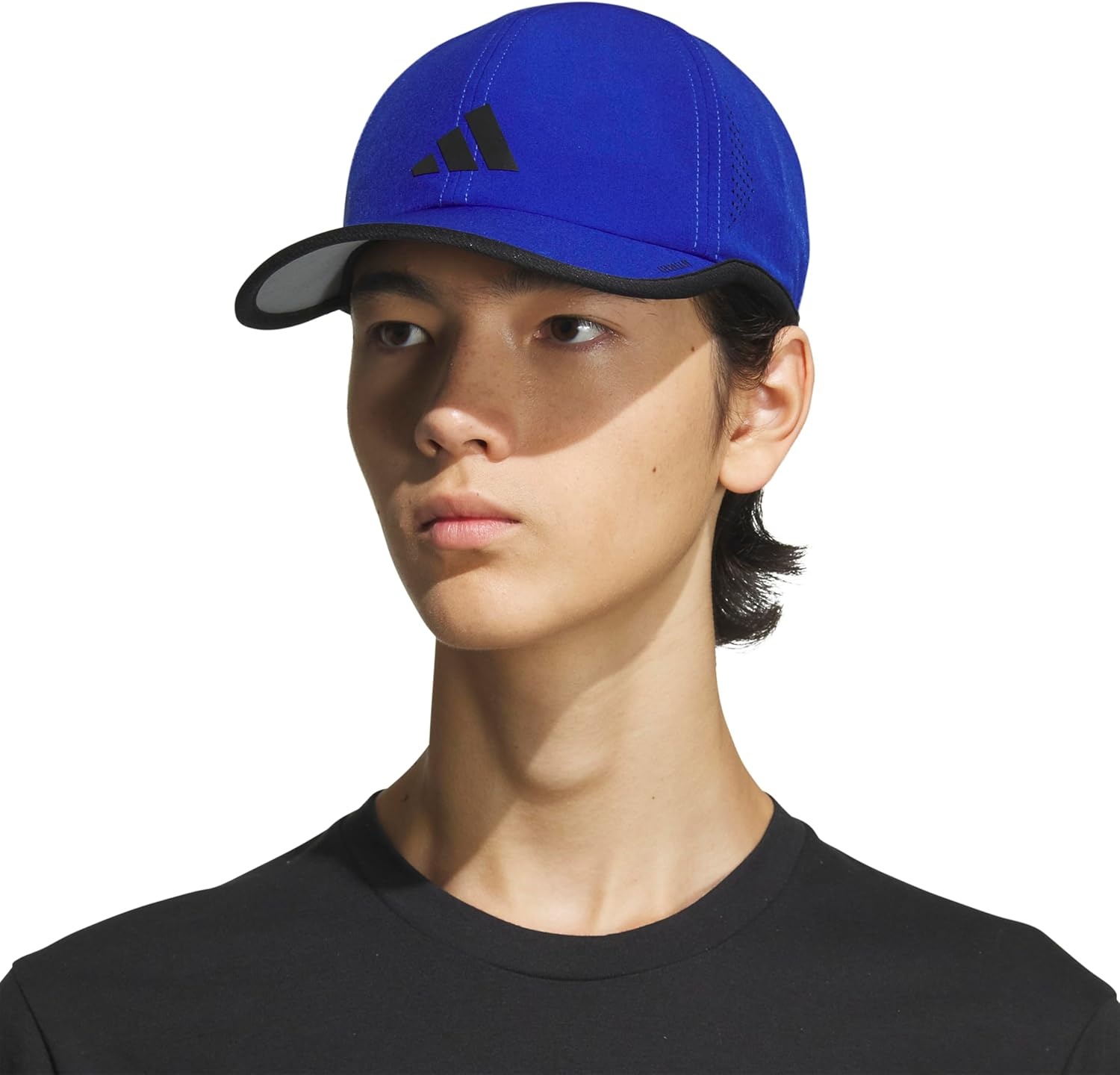 image:imageadidas Mens Superlite Hat Lightweight MoistureWicking Cap for Workout and TrainingSemi Lucid BlueBlack3
