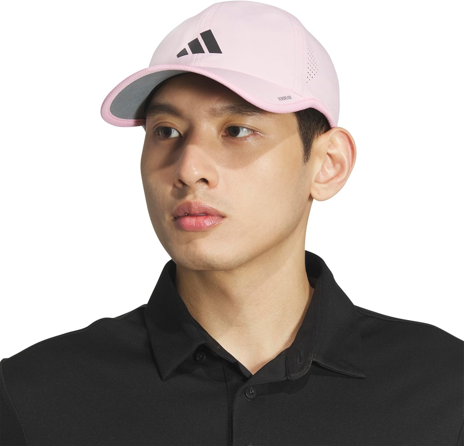 image:imageadidas Mens Superlite Hat Lightweight MoistureWicking Cap for Workout and TrainingTrue PinkBlack3