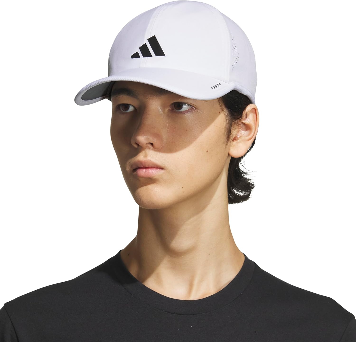 image:imageadidas Mens Superlite Hat Lightweight MoistureWicking Cap for Workout and TrainingWhiteBlack3