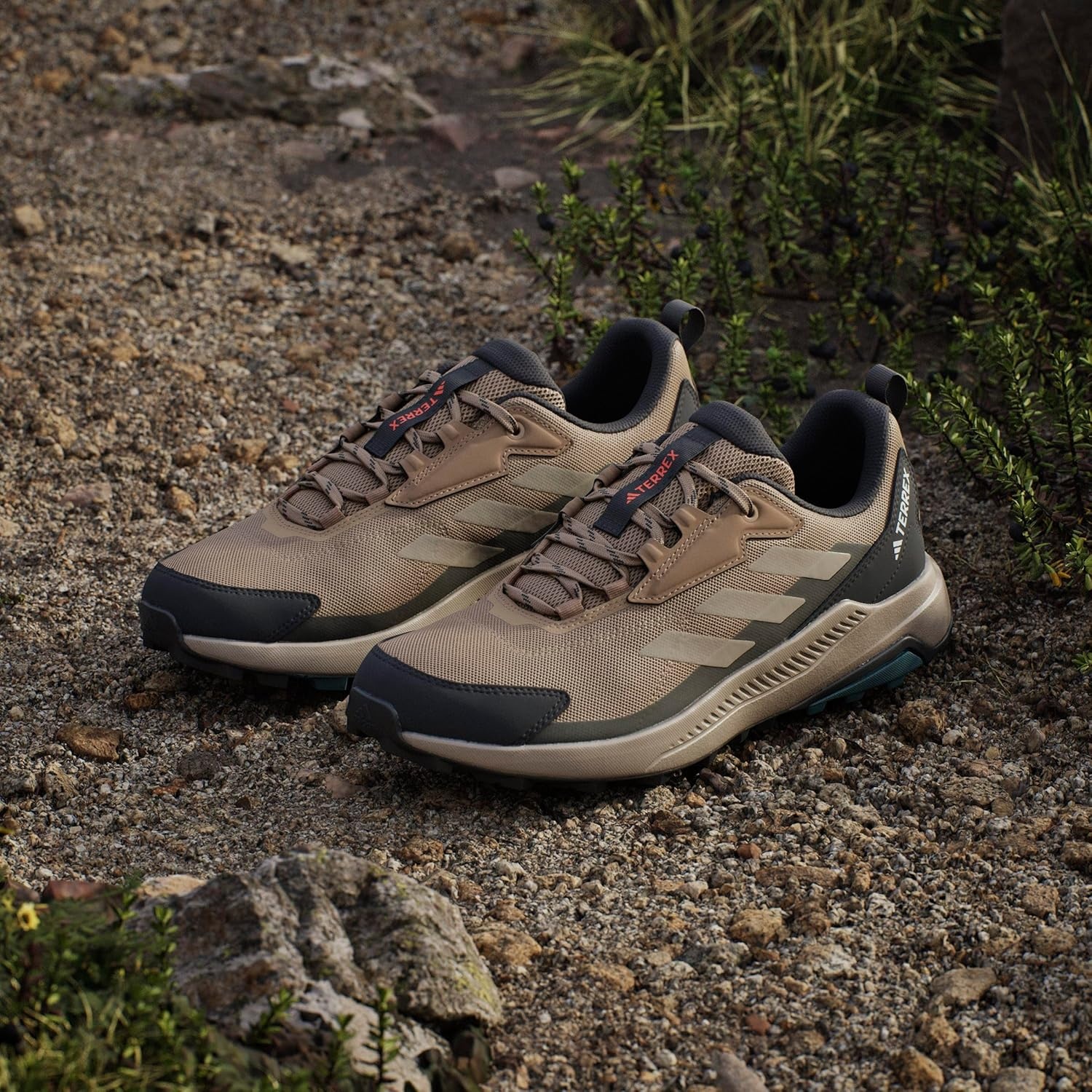 image:imageadidas Mens Terrex Anylander Hiking ShoesCardboardBlanch CargoShadow Olive