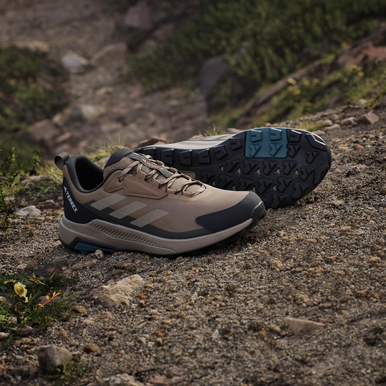 image:imageadidas Mens Terrex Anylander Hiking ShoesCardboardBlanch CargoShadow Olive