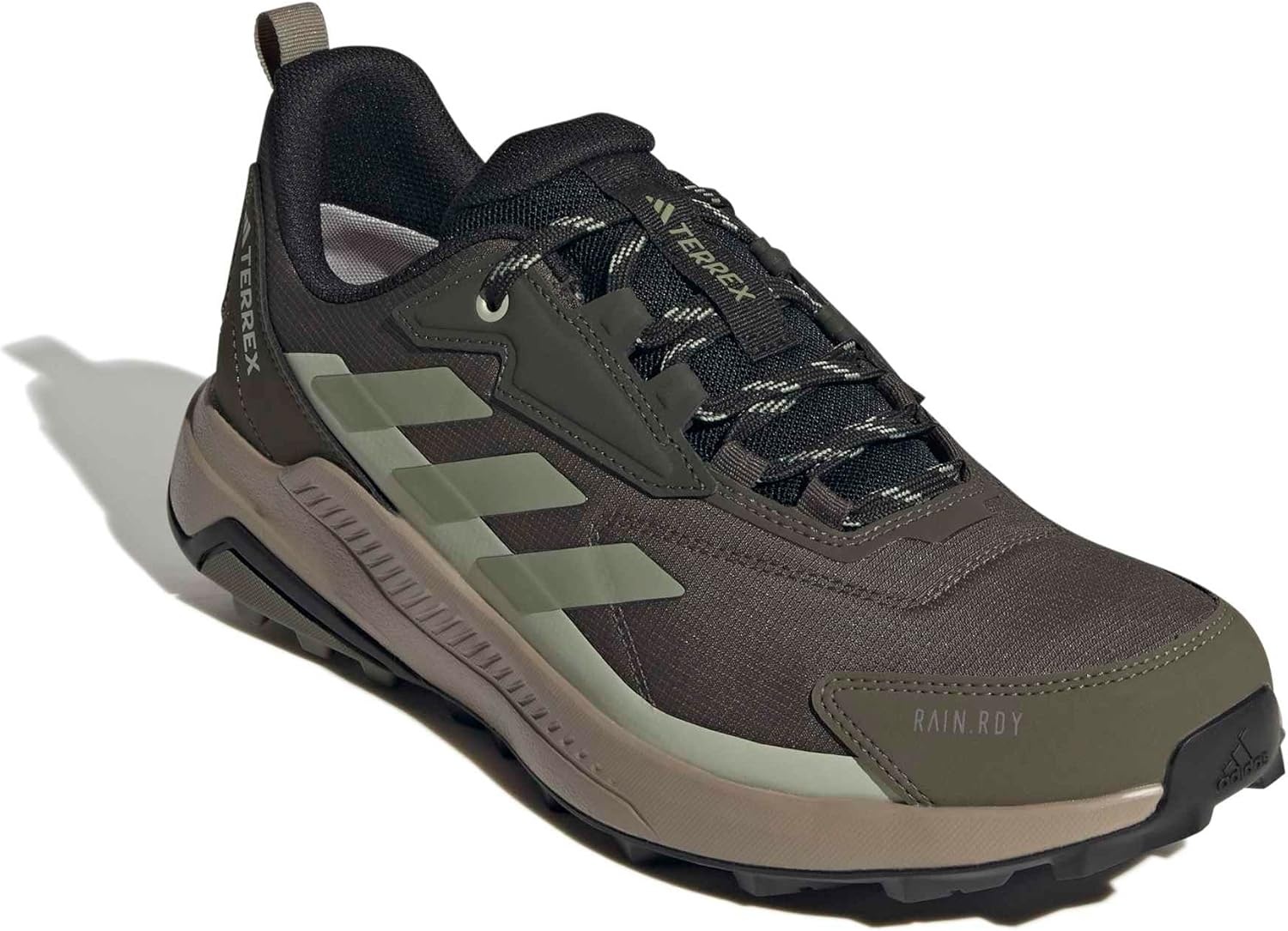 image:imageadidas Mens Terrex Anylander Hiking ShoesShadow OliveTent GreenHalo Green