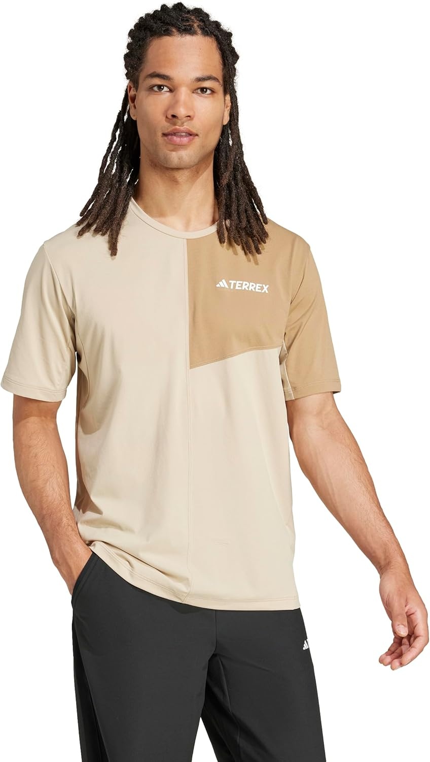image:imageadidas Mens Terrex Multi Climacool Crew Neck Short Sleeve Athletic Casual Tops Casual BlueSavannah