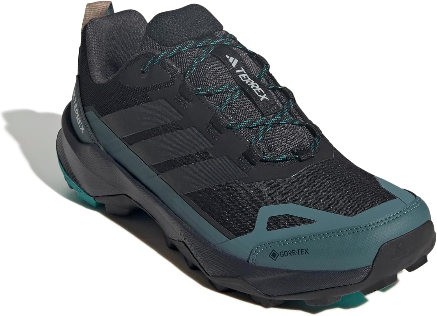 image:imageadidas Mens Terrex Skychaser Ax5 Goretex Hiking ShoesBlackCarbonPure Teal