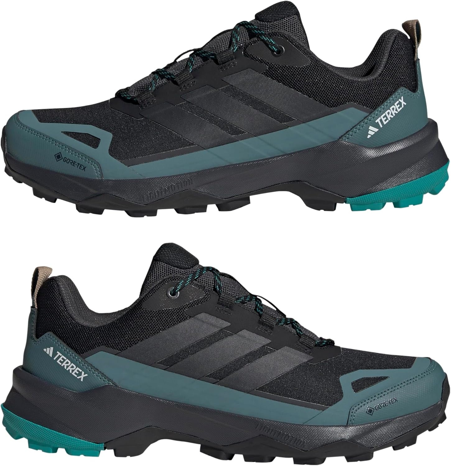 image:imageadidas Mens Terrex Skychaser Ax5 Goretex Hiking ShoesBlackCarbonPure Teal