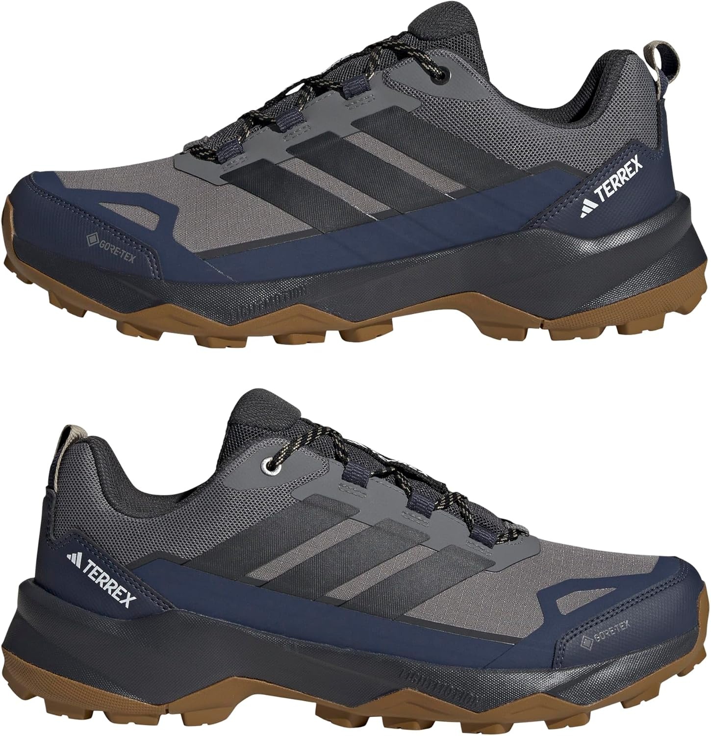 image:imageadidas Mens Terrex Skychaser Ax5 Goretex Hiking ShoesGreyCarbonShadow Navy