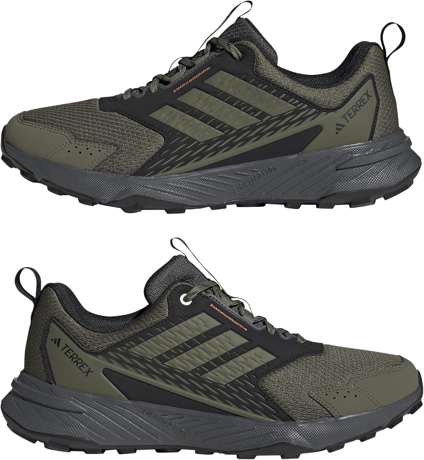 image:imageadidas Mens Terrex Tracefinder Trail Running ShoesOlive StrataOlive StrataSemi Impact Orange