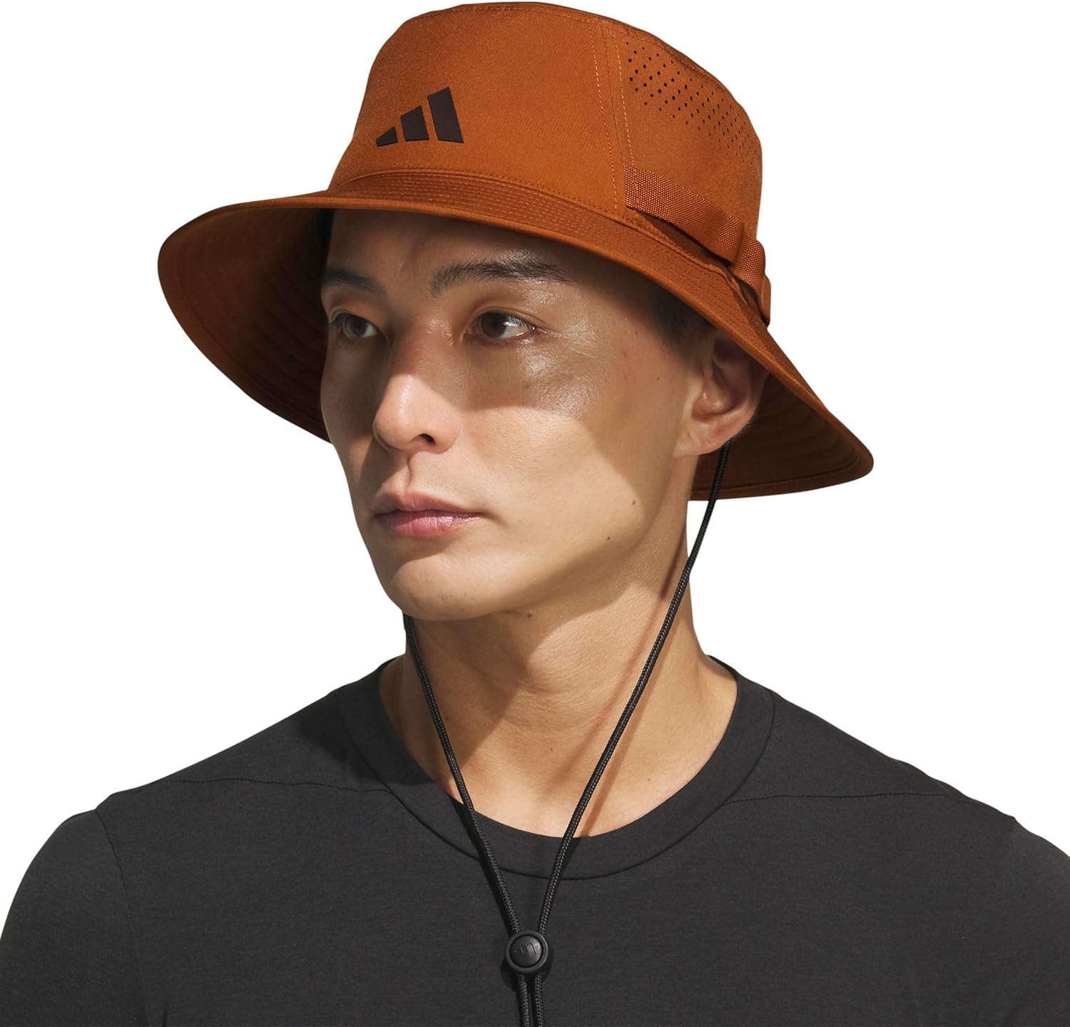 image:imageadidas Mens Victory Bucket Hat Outdoor Sun Boonie for Hiking and FishingDusky Bronze BrownAurora Coffee Brown5
