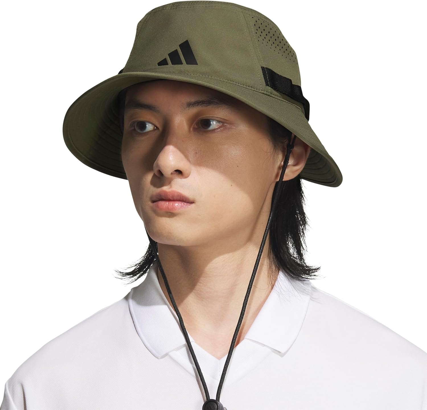 image:imageadidas Mens Victory Bucket Hat Outdoor Sun Boonie for Hiking and FishingOlive Strata GreenBlack5