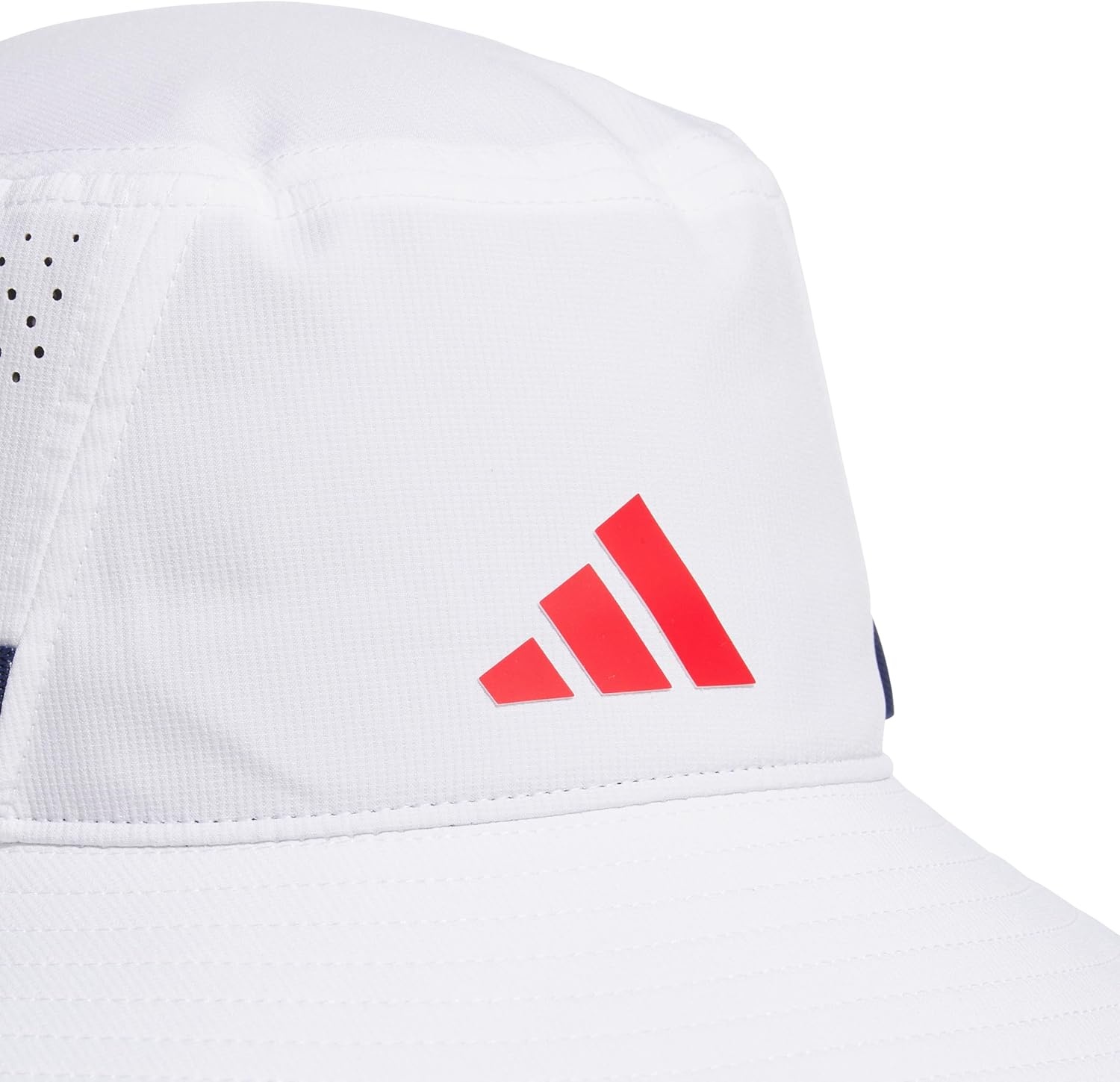 image:imageadidas Mens Victory Bucket Hat Outdoor Sun Boonie for Hiking and FishingWhiteDark BlueBetter Scarlet5