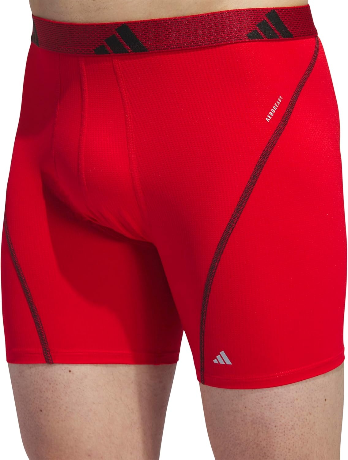 image:imageadidas Performance Mesh Boxer Briefs Underwear 2PackBetter ScarletBlackOnix Grey