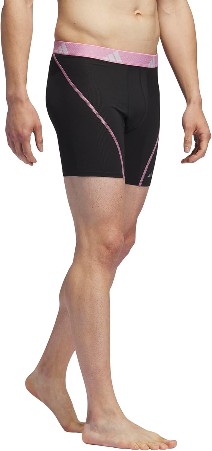 image:imageadidas Performance Mesh Boxer Briefs Underwear 2PackBlackBliss PinkSemi Blue Burst