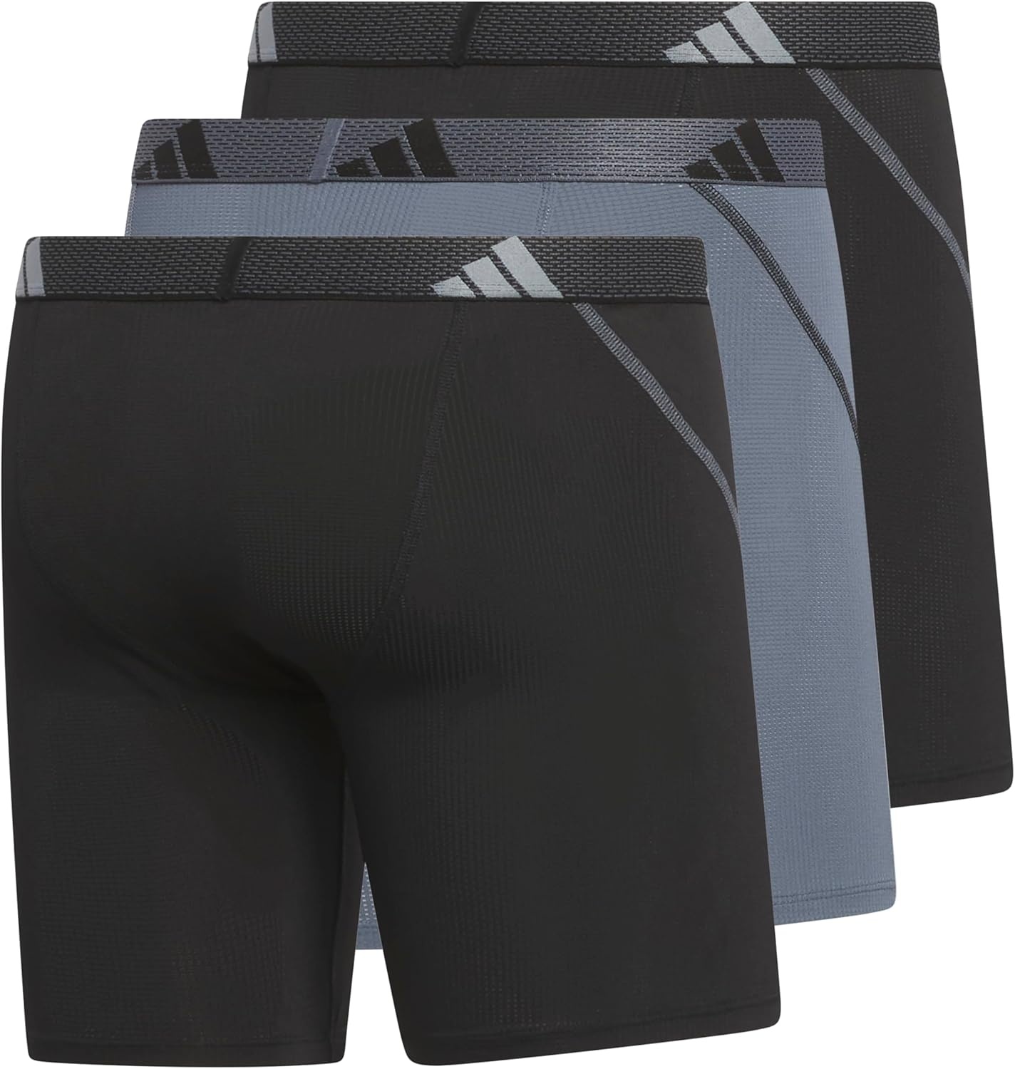 image:imageadidas Performance Mesh Boxer Briefs Underwear 2PackBlackOnix GreyBlack