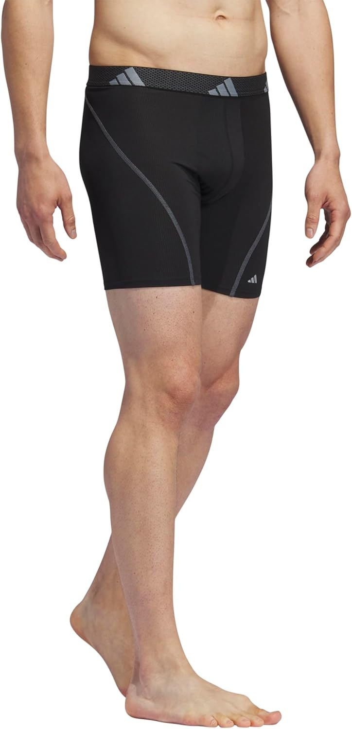image:imageadidas Performance Mesh Boxer Briefs Underwear 2PackBlackOnix GreyBlack