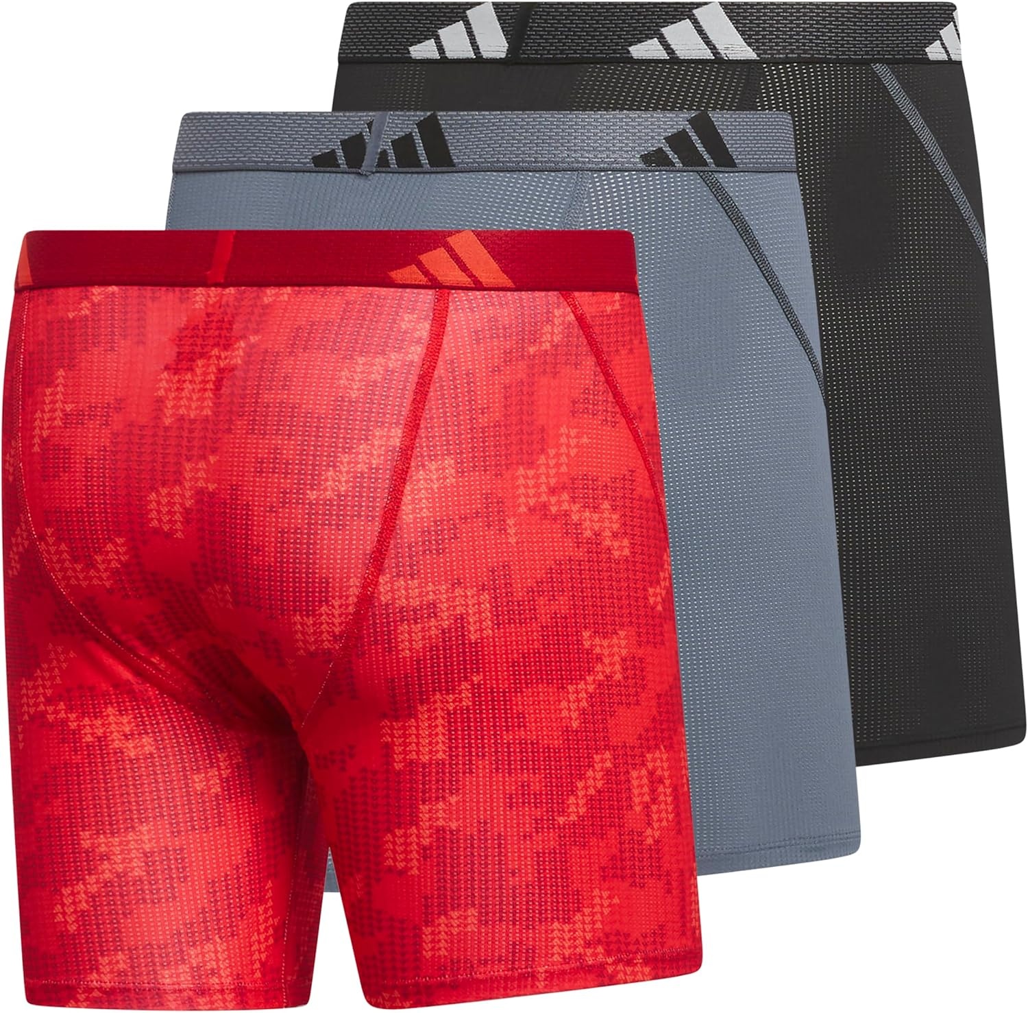 image:imageadidas Performance Mesh Boxer Briefs Underwear 2PackDigi Camo Better Scarletbright RedBetter ScarletBright Red