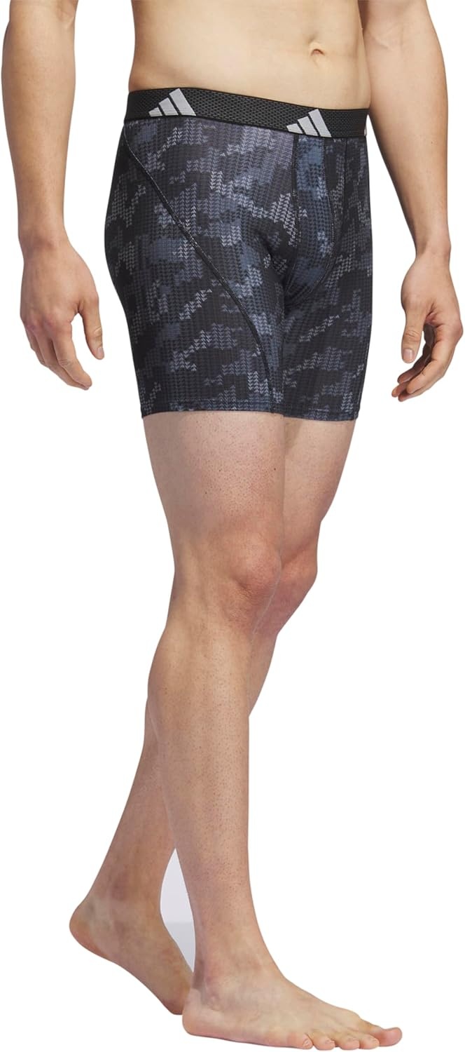 image:imageadidas Performance Mesh Boxer Briefs Underwear 2PackDigi Camo BlackonixBlackClear Grey