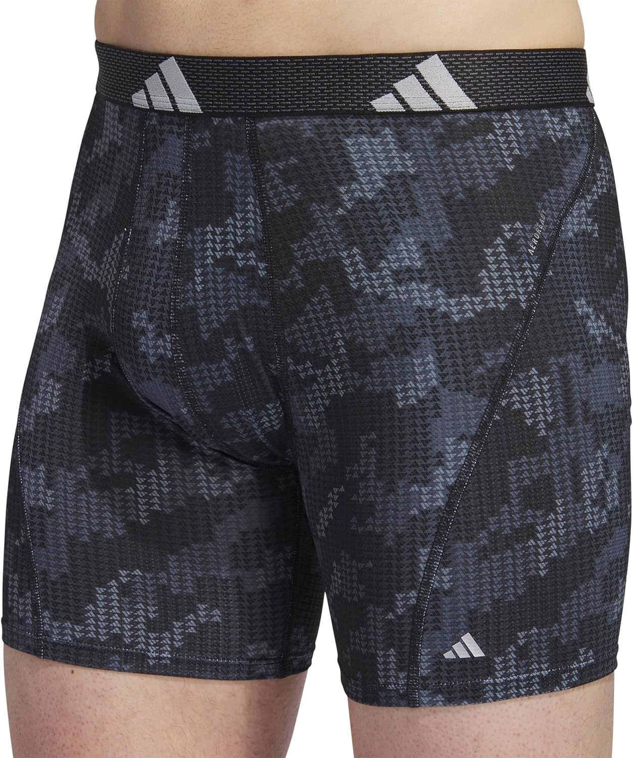 image:imageadidas Performance Mesh Boxer Briefs Underwear 2PackDigi Camo BlackonixBlackClear Grey