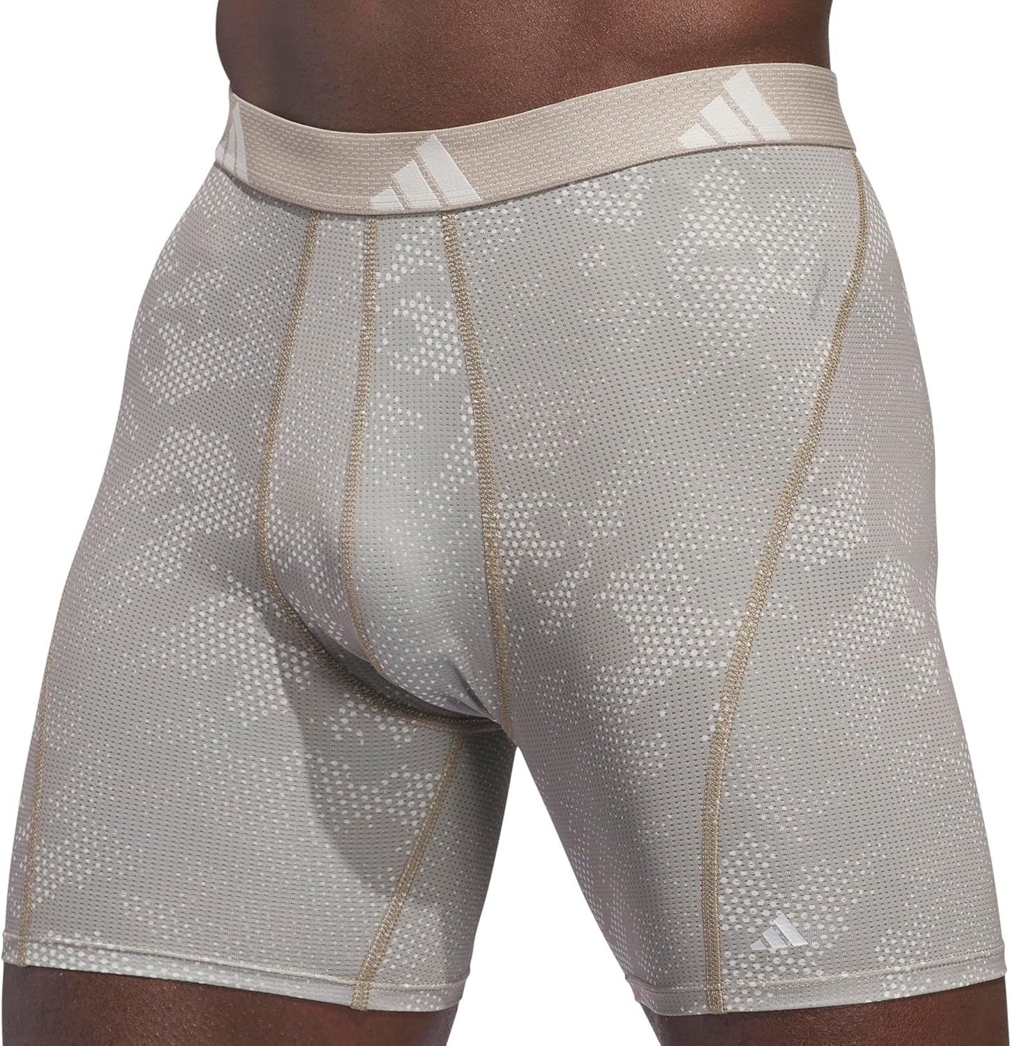image:imageadidas Performance Mesh Boxer Briefs Underwear 2PackDrift Wonder Aluminaputty BeigeCarbon GreyOnix Grey