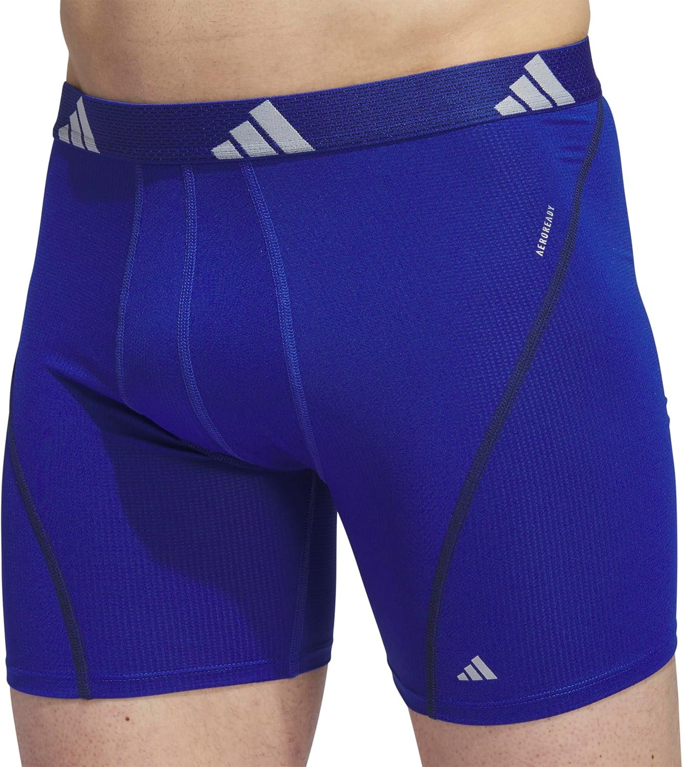 image:imageadidas Performance Mesh Boxer Briefs Underwear 2PackTeam Royal BlueLegend Ink BlueOnix Grey