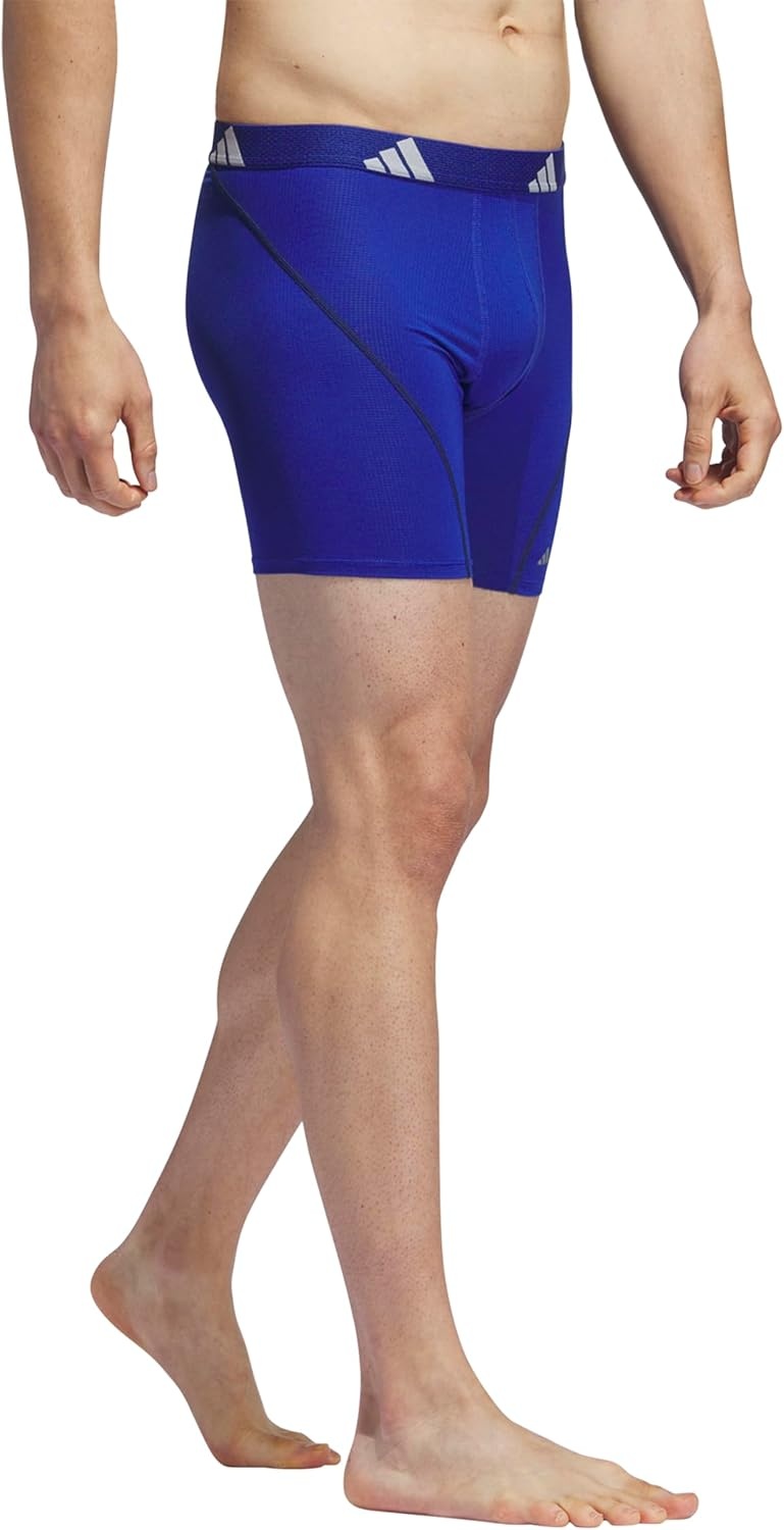 image:imageadidas Performance Mesh Boxer Briefs Underwear 2PackTeam Royal BlueLegend Ink BlueOnix Grey
