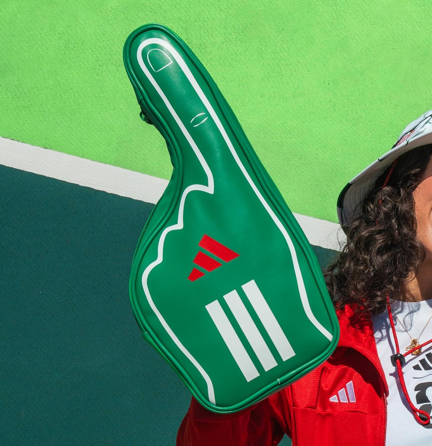 image:imageadidas Soccer Fan Bag Foam Finger Shaped Crossbody 4LMexico