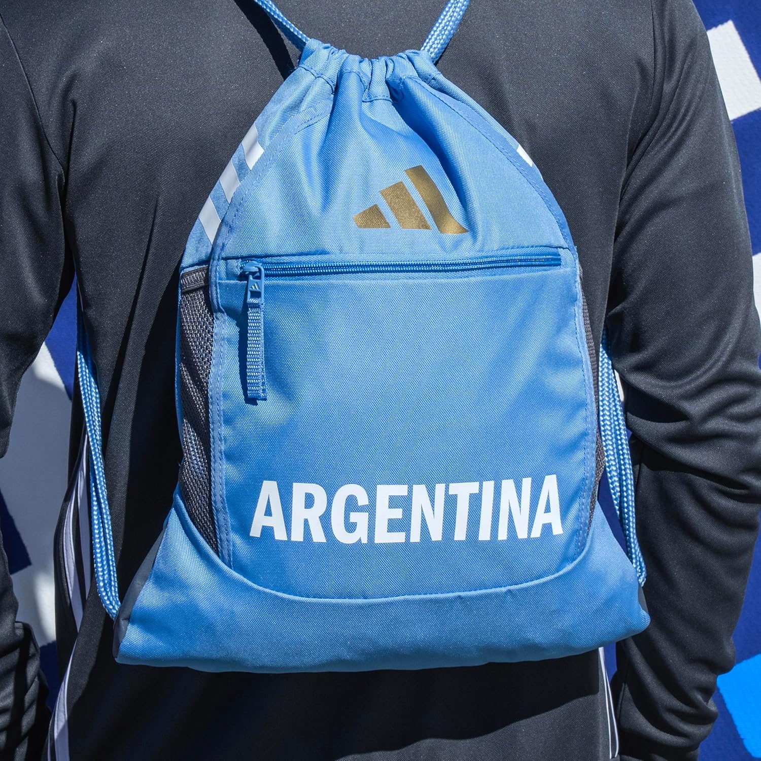 image:imageadidas Stadium Sackpack Drawstring Backpack for Sports Small Gym Bag 13LArgentina