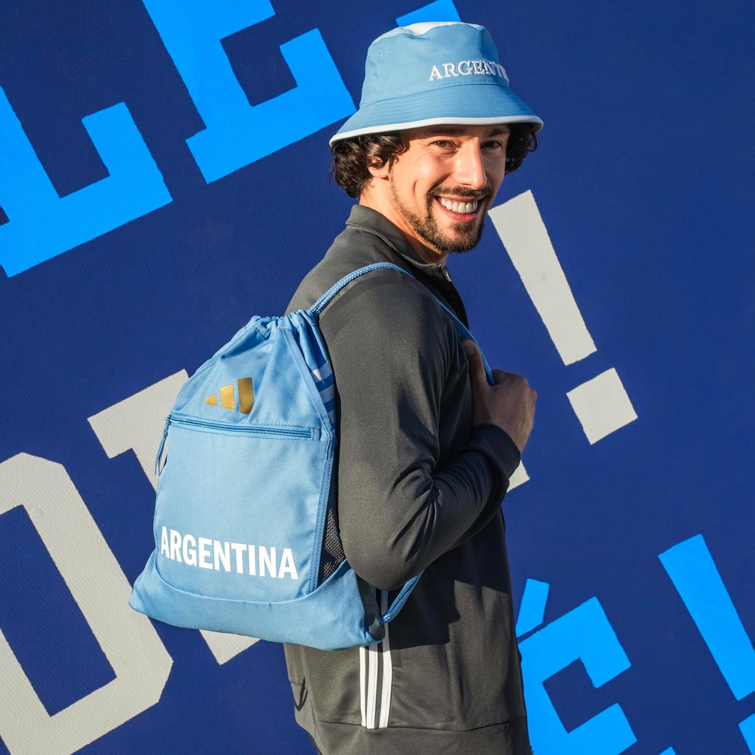 image:imageadidas Stadium Sackpack Drawstring Backpack for Sports Small Gym Bag 13LArgentina