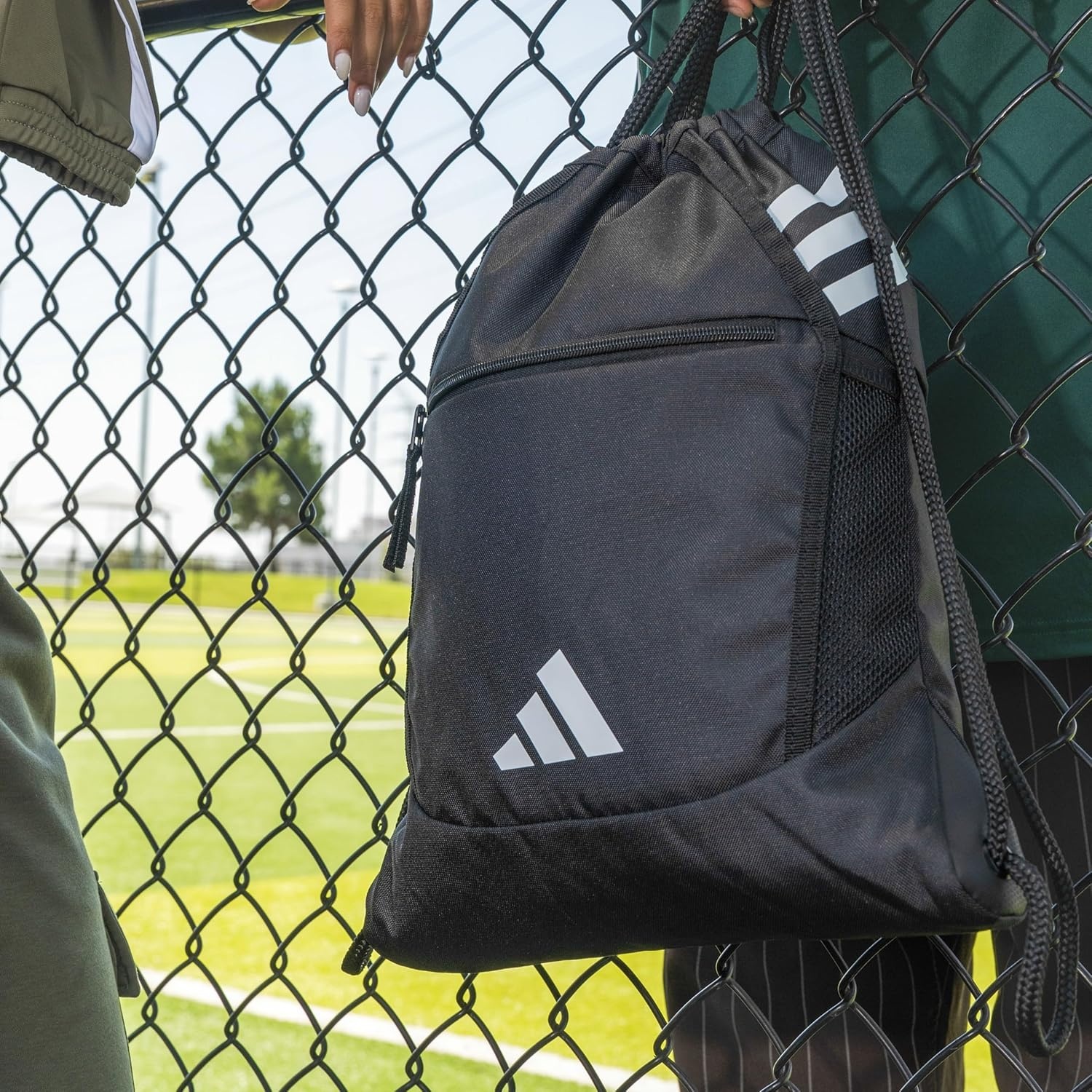 image:imageadidas Stadium Sackpack Drawstring Backpack for Sports Small Gym Bag 13LWhiteNight IndigoPure Ruby Red