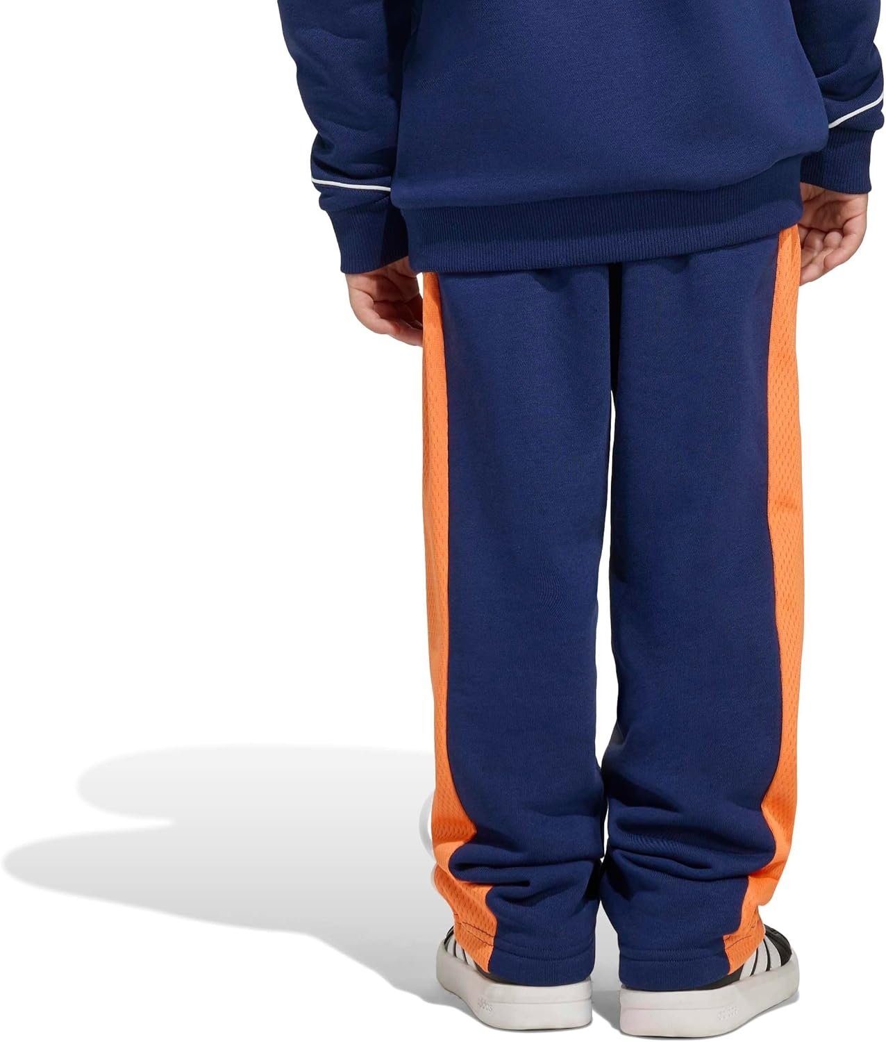 image:imageadidas UnisexKids Disney Mickey Mouse PantsDark BluePure OrangeOff WhiteMickey Mouse