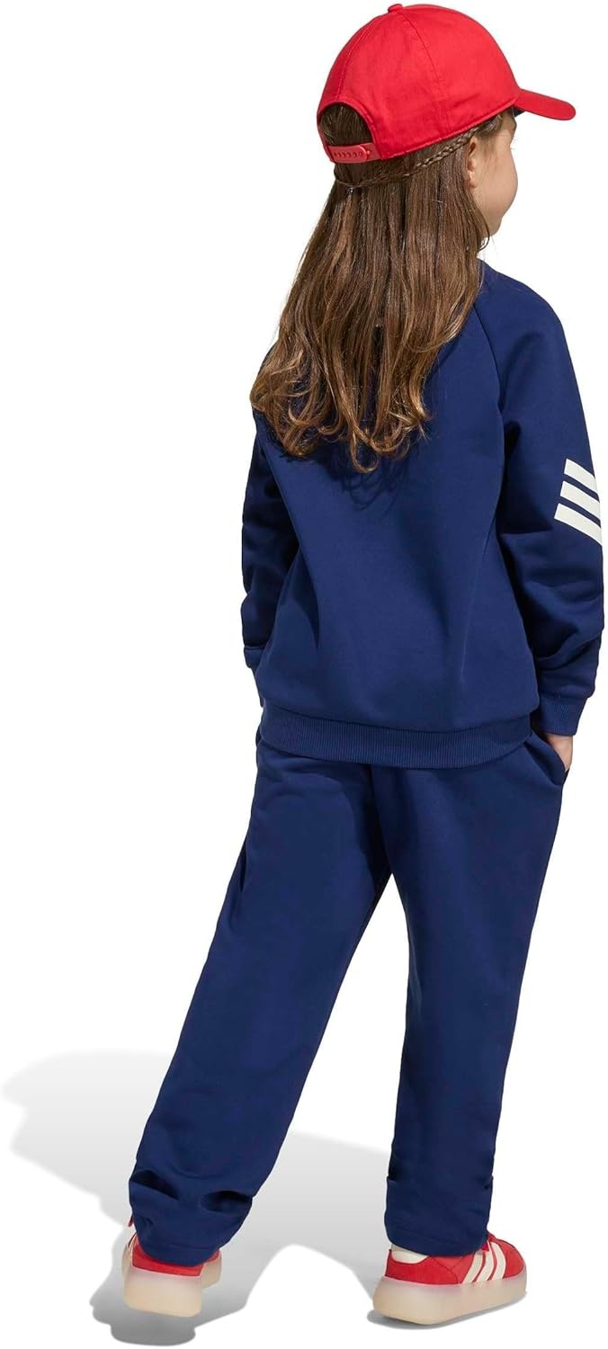 image:imageadidas UnisexKids Marvel Joggers SetDark BlueOff WhiteSpiderman