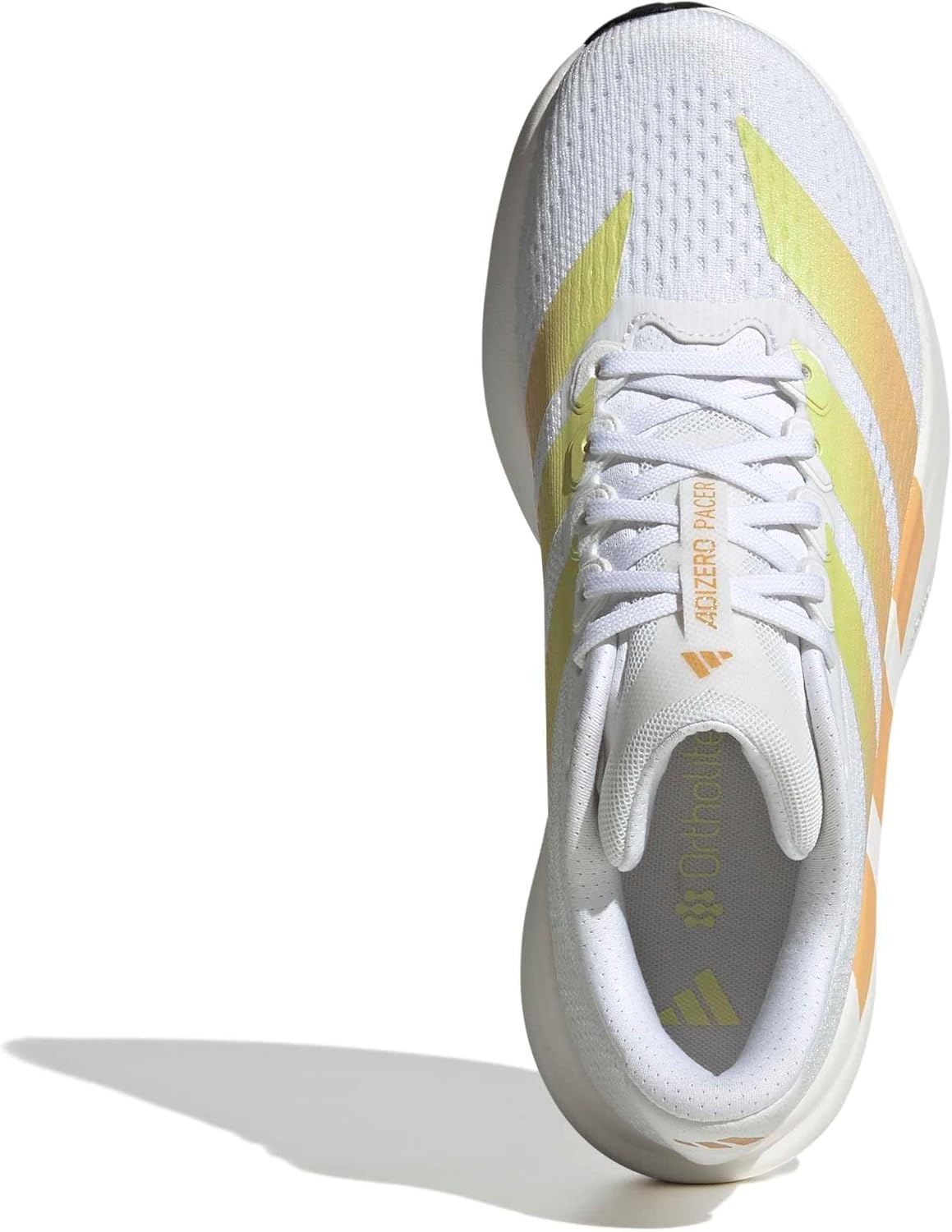 image:imageadidas Womens Adizero Pacer Running ShoeWhiteYellow TintIce Tangerine