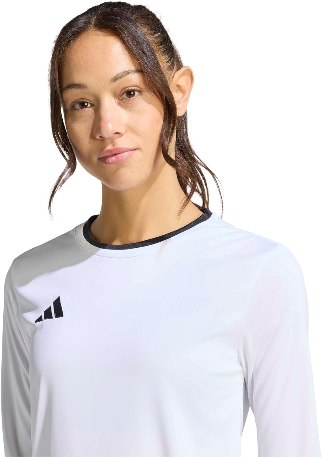 image:imageadidas Womens Entrada 26 Long Sleeve JerseyWhiteBlack