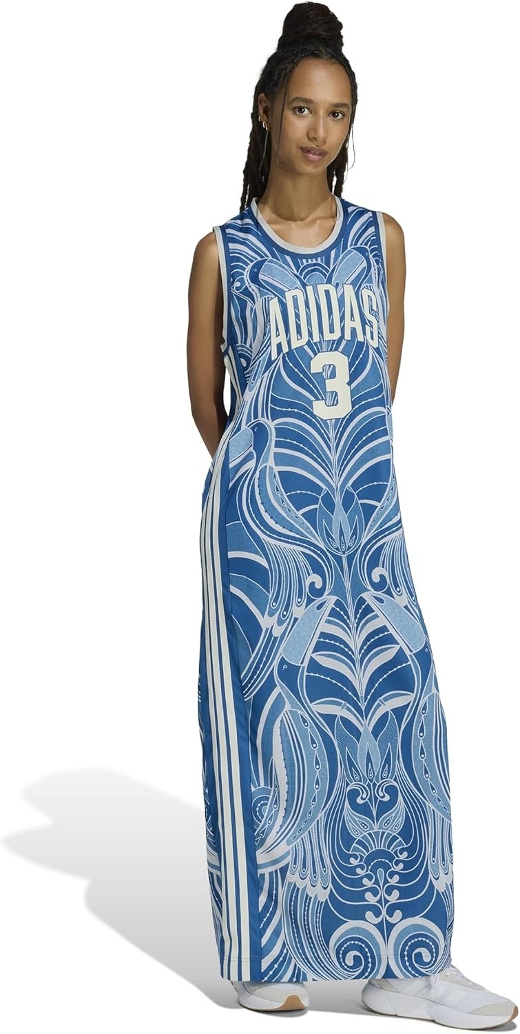 image:imageadidas Womens Farm Rio Premium DressDark MarineCream White