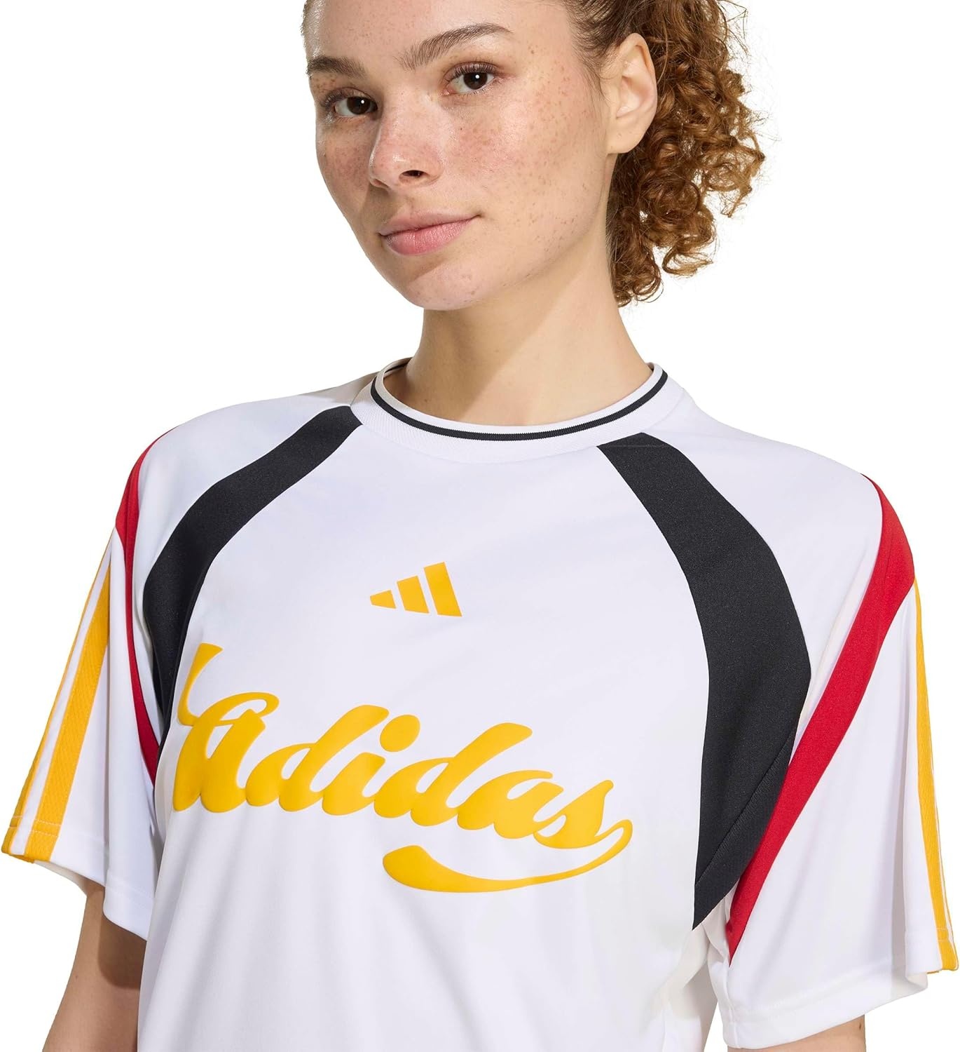 image:imageadidas Womens Germany World Cup 2026 ApparelWhiteBlackTeam Power Red Collegiate Gold