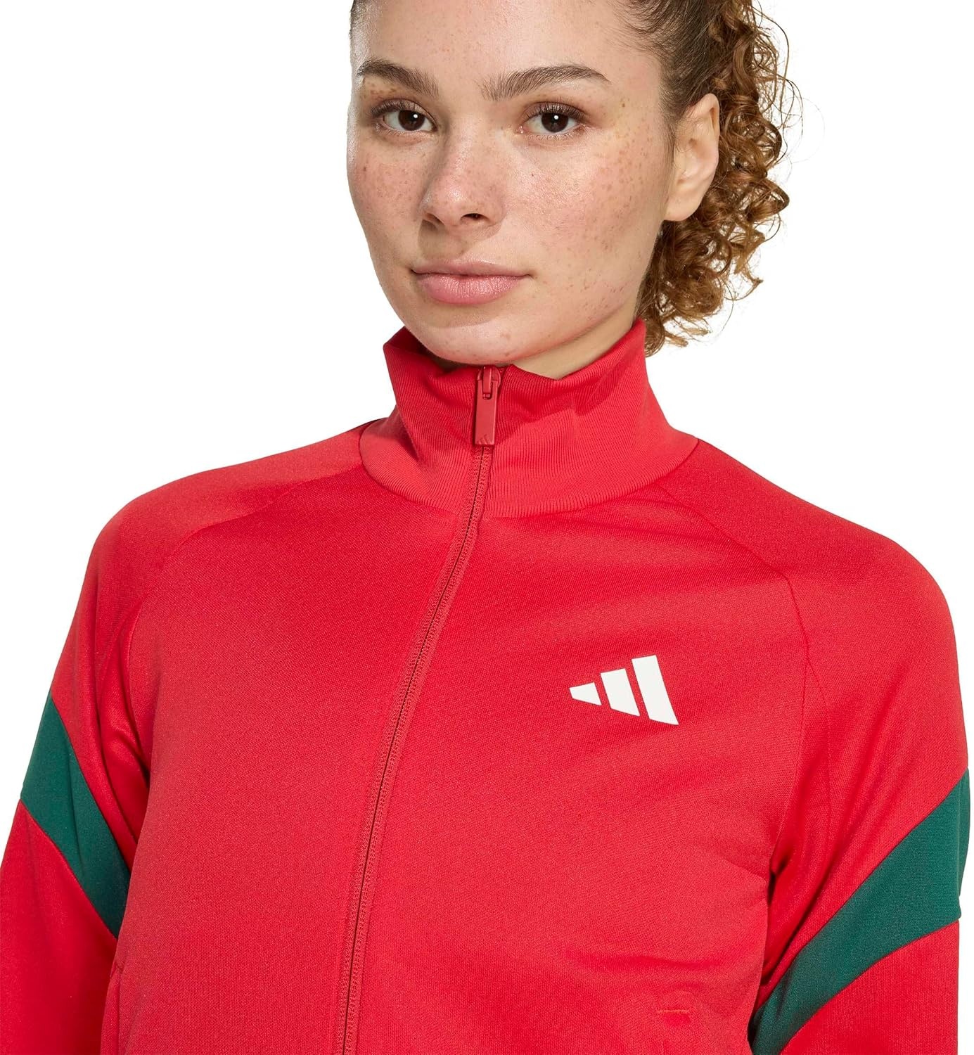 image:imageadidas Womens Mexico World Cup 2026 ApparelBetter ScarletTeam Dark GreenWhite