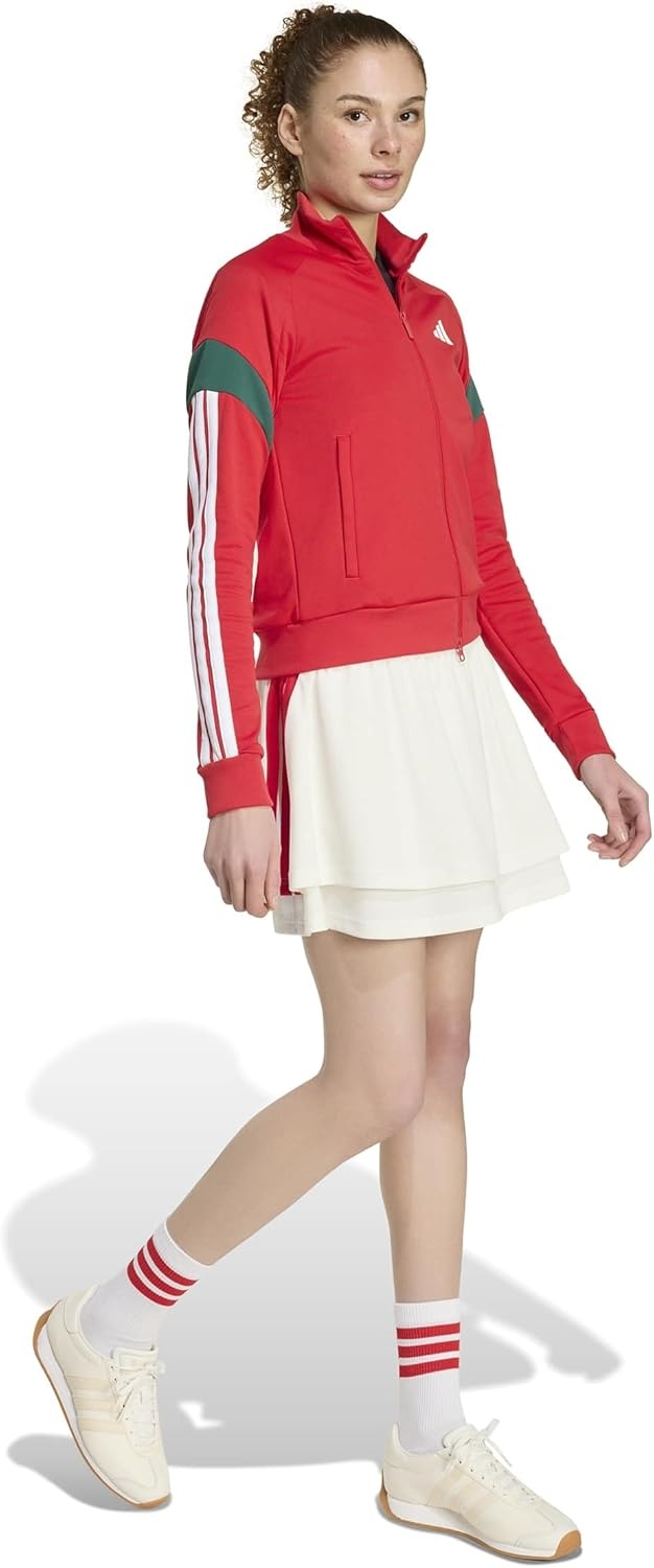 image:imageadidas Womens Mexico World Cup 2026 ApparelBetter ScarletTeam Dark GreenWhite