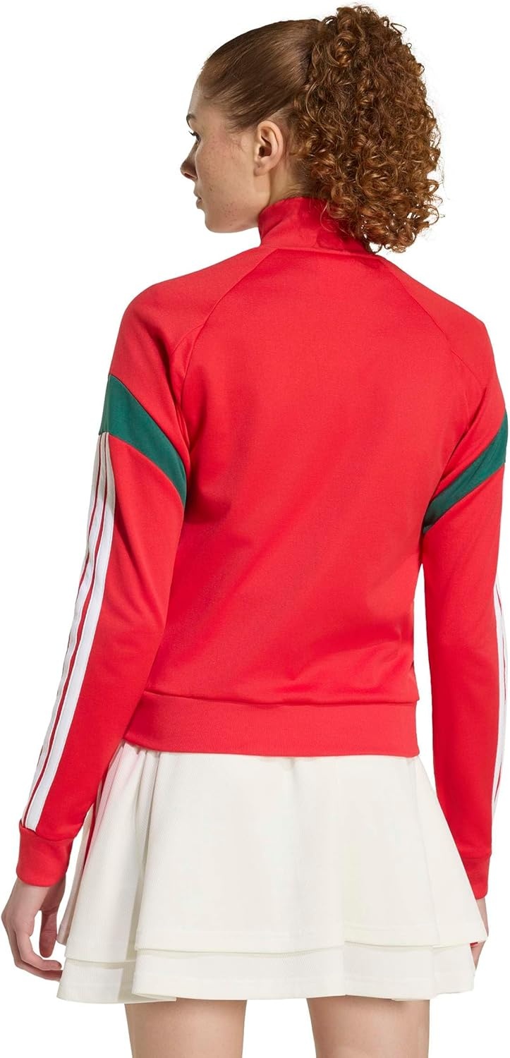 image:imageadidas Womens Mexico World Cup 2026 ApparelBetter ScarletTeam Dark GreenWhite
