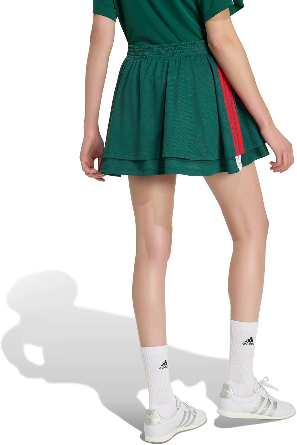 image:imageadidas Womens Mexico World Cup 2026 ApparelTeam Dark GreenBetter ScarletWhite