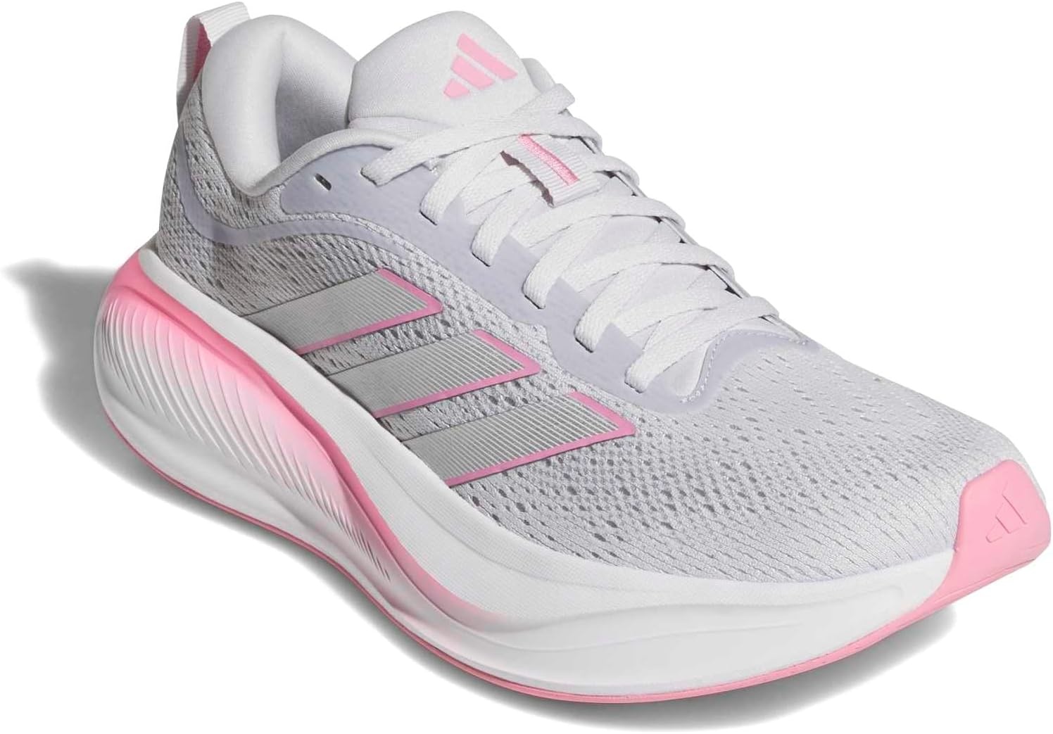 image:imageadidas Womens Response Pace Running Sneakers Shoes PurpleDash GreySilver MetallicBliss Pink