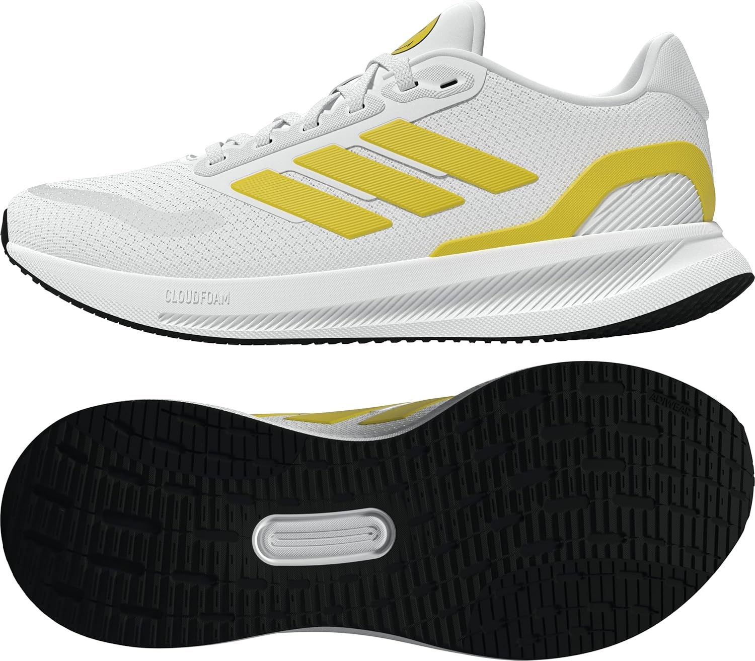 image:imageadidas Womens Run Falcon 5 Running ShoesCloud White Yellow Core Black