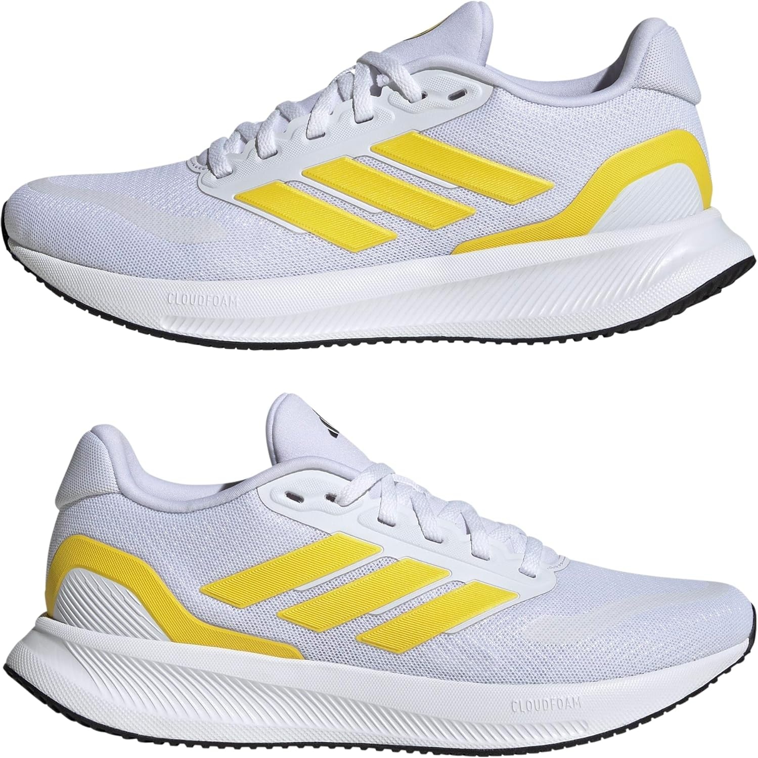image:imageadidas Womens Run Falcon 5 Running ShoesCloud White Yellow Core Black