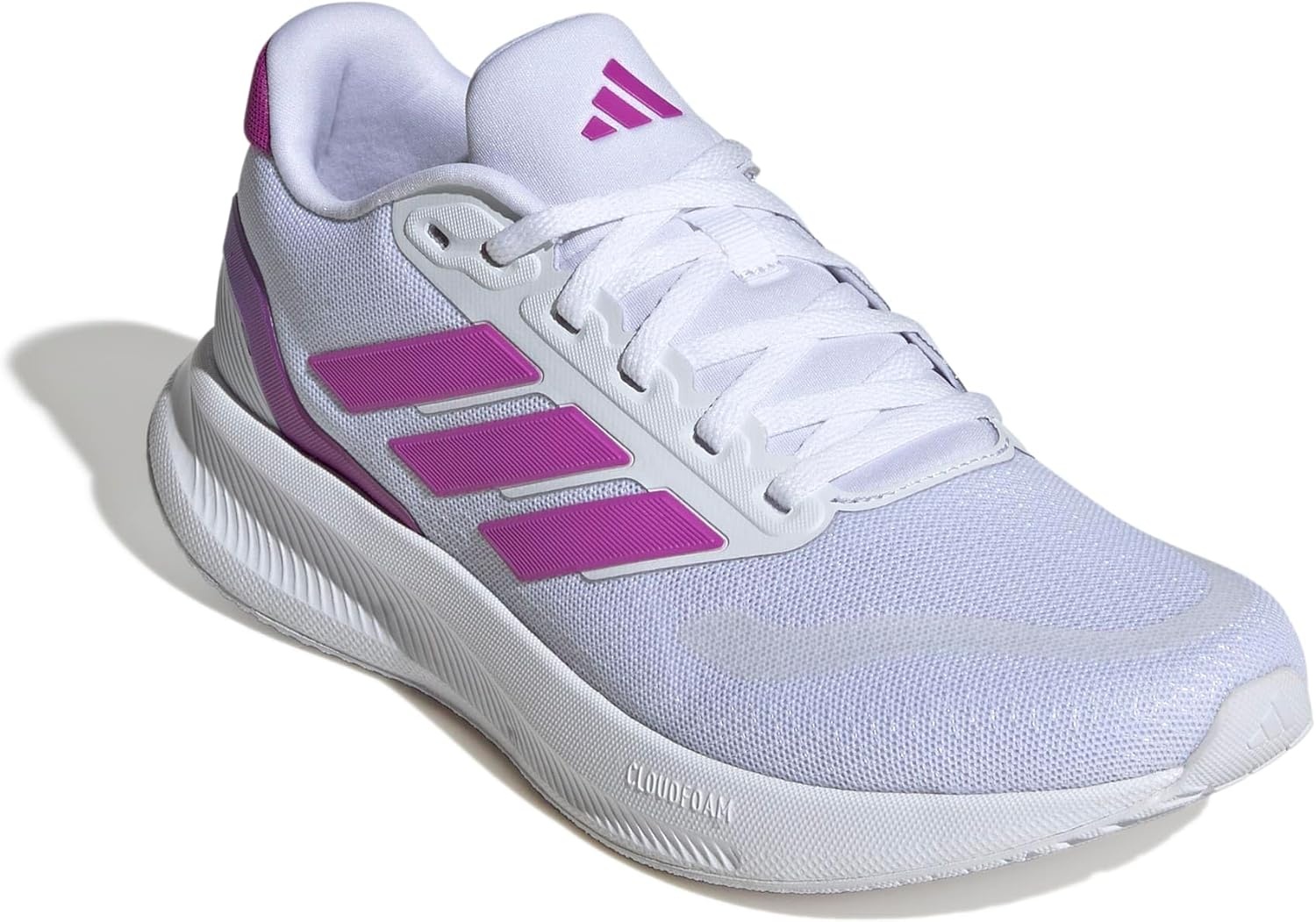 image:imageadidas Womens Run Falcon 5 Running ShoesFtwr White Purple Burst Semi Blue Burst
