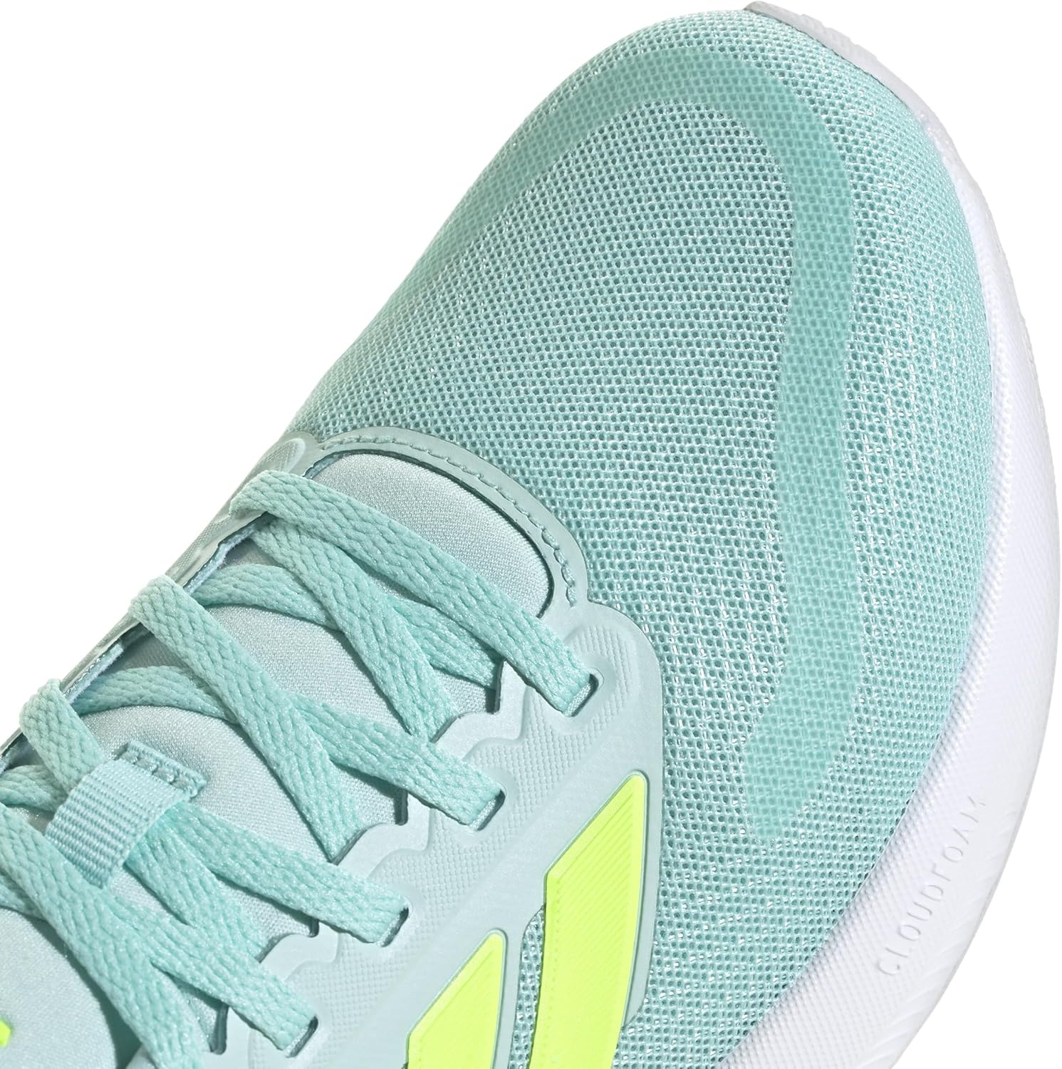 image:imageadidas Womens Run Falcon 5 Running ShoesSemi Flash Aqua Lucid Lemon Core Black
