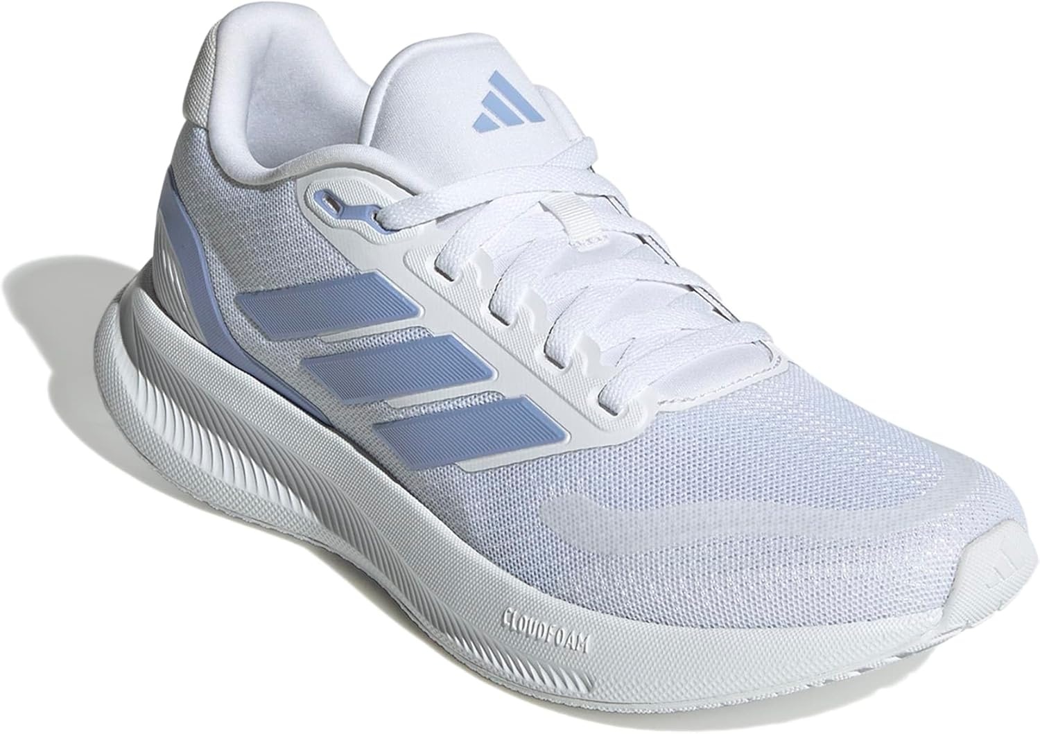 image:imageadidas Womens Run Falcon 5 Running ShoesWhiteBlue SparkBlack