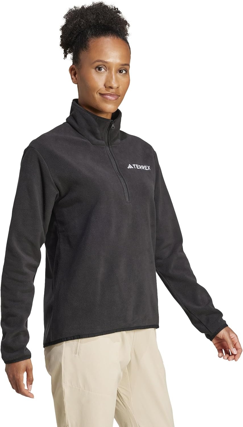 image:imageadidas Womens Terrex Multi Essentials Halfzip Fleece Hiking JacketBlack